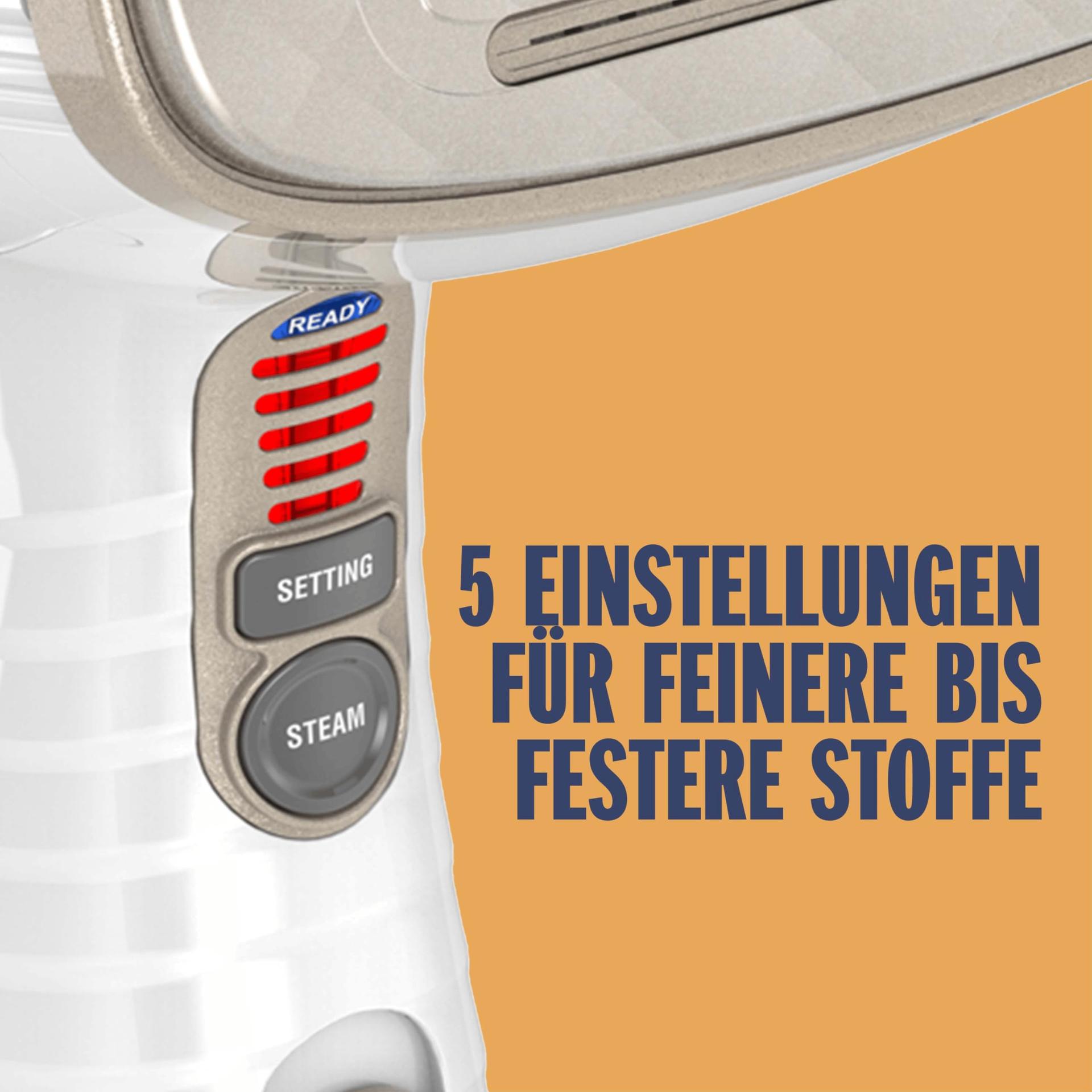 Conair Turbo ExtremeSteam aurusti 5 seadistusega | Auruvoog 25 g/min | Kiire kuumenemine | 3 otsikut erinevatele kangastele + viigiklots | valge/beež – kasutusnäide