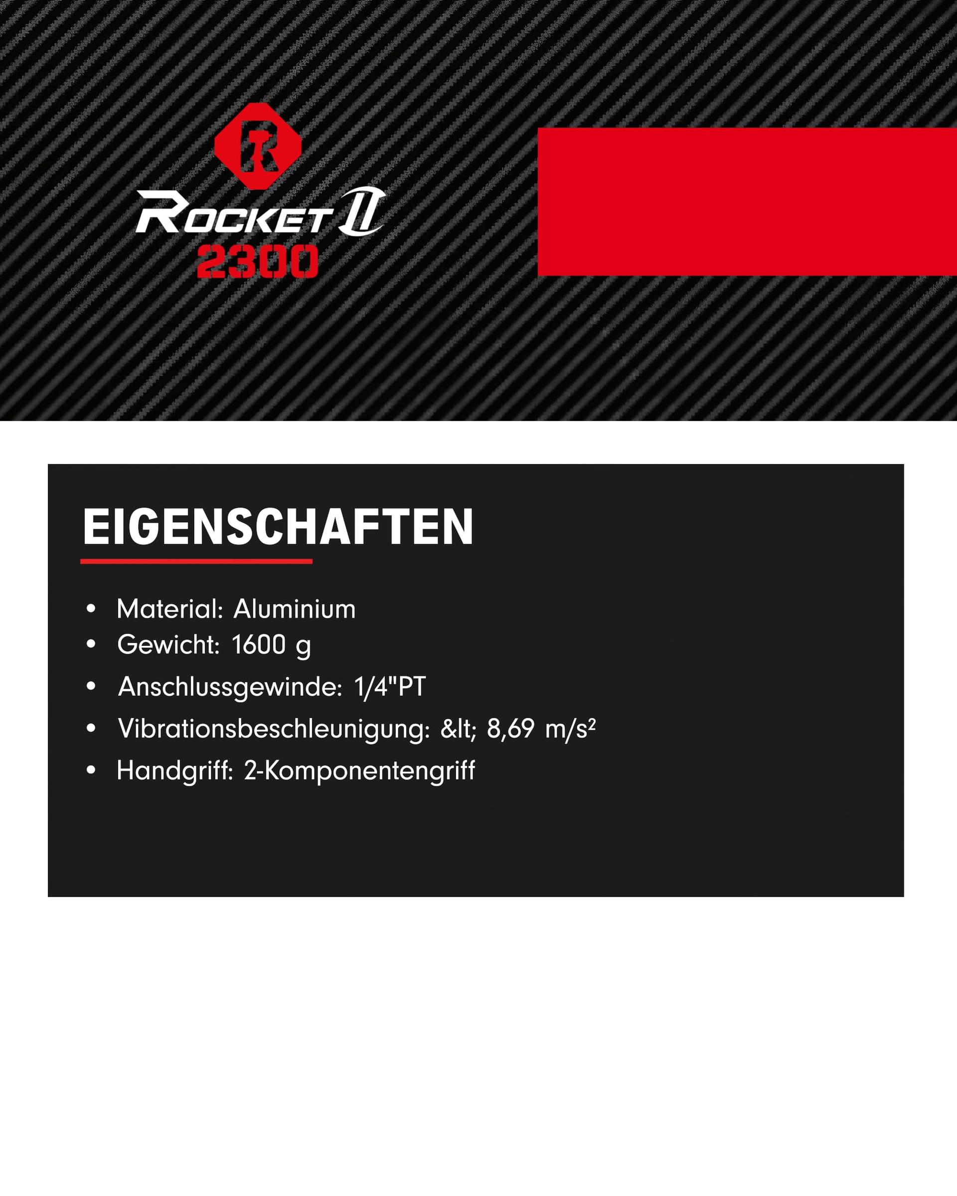 KS Tools suruõhu löökmutrikeeraja ROCKET II 1/2″ 512.0002 2300Nm | 8-labaga õhumootor & suure jõudlusega topelthaamri löögimehhanism, must – pakend ja tarvikud