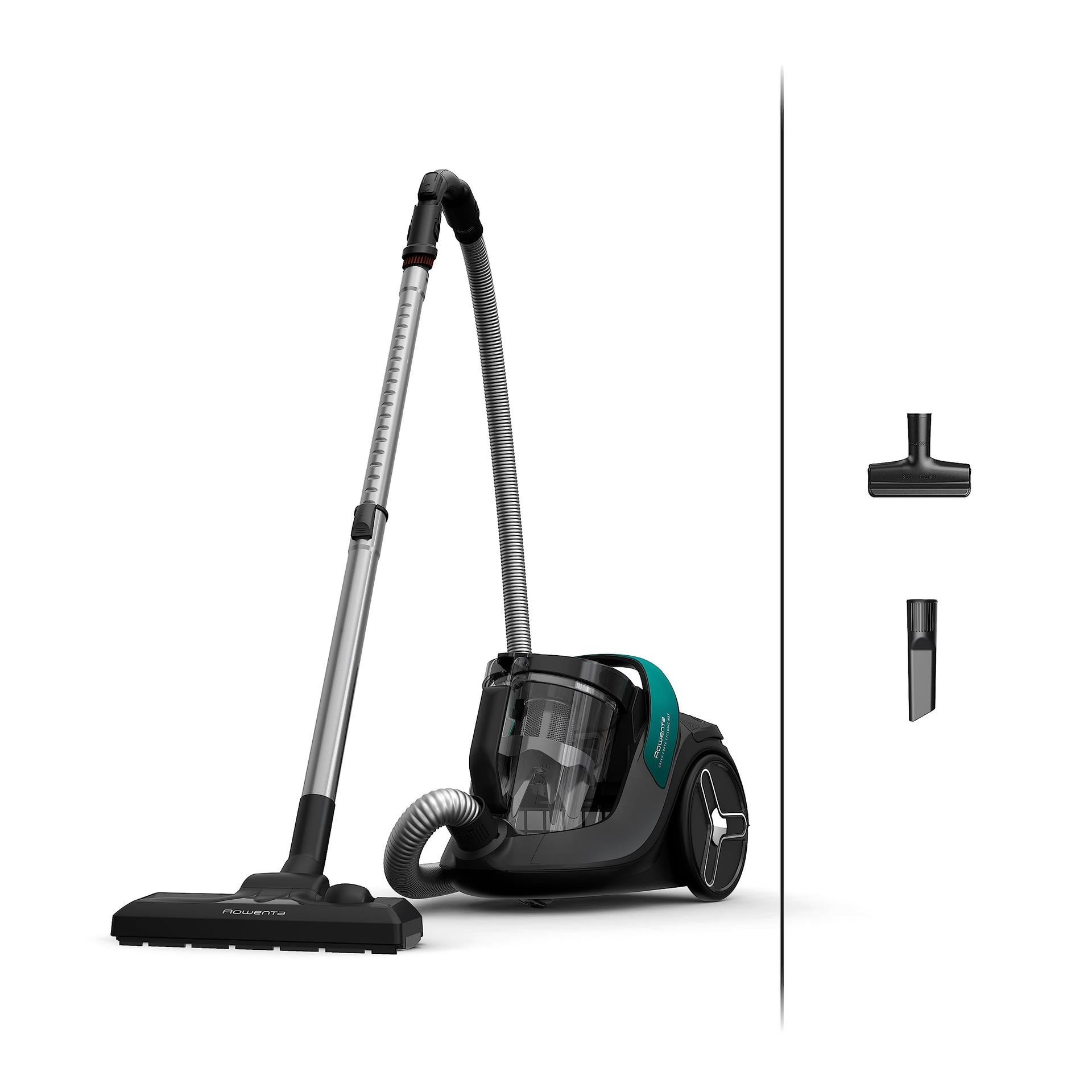 Rowenta RO7B12 Green Force Cyclonic Max, kotita tolmuimeja, must/roheline, 2,5 liitrit, 73 dB