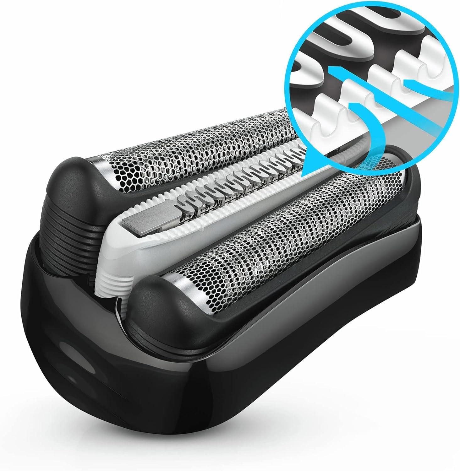 Braun Series 3 ProSkin Elektriline Pardel, Trimmer, Habemeajaja Meestele, Märg ja Kuiv, Reisikohvriga, Valmistatud Saksamaal, 3045s, Must/Sinine – kasutusnäide