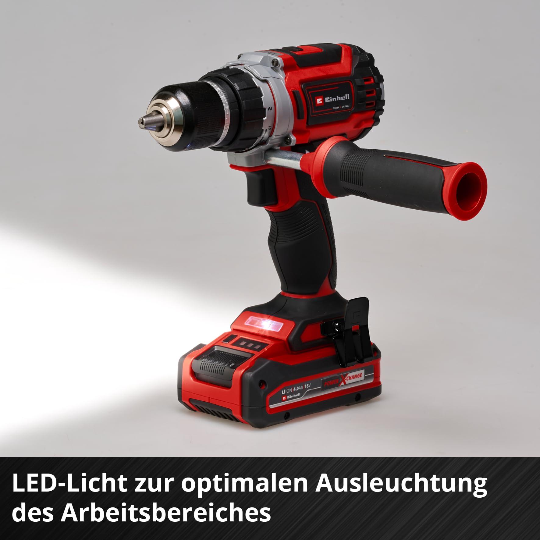 Einhell Professional akuga puurtrell TP-CD 18/60 Li BL – Solo Power X-Change (Li-Ion, 18 V, harjadeta mootor, 13 mm metallist kiirkinnitusega padrun, 2-käiguline käigukast, ilma aku ja laadijata) – pilt 7