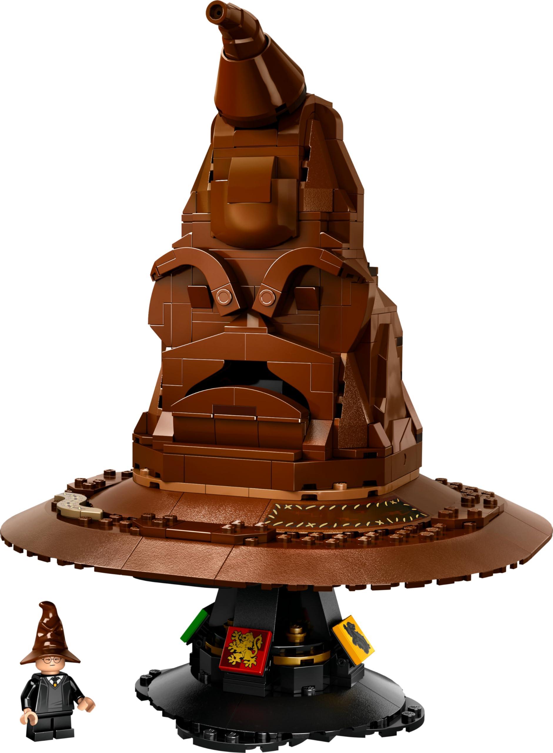 LEGO Harry Potter Kõnelev Müts, Sigatüüka Mudel Täiskasvanutele, Filmikingitus Naisele ja Mehele, Emale ja Isale, Juhuslike 31 Heli Kombinatsiooniga, Määrab Sinu Sigatüüka Maja 76429 – kasutusnäide