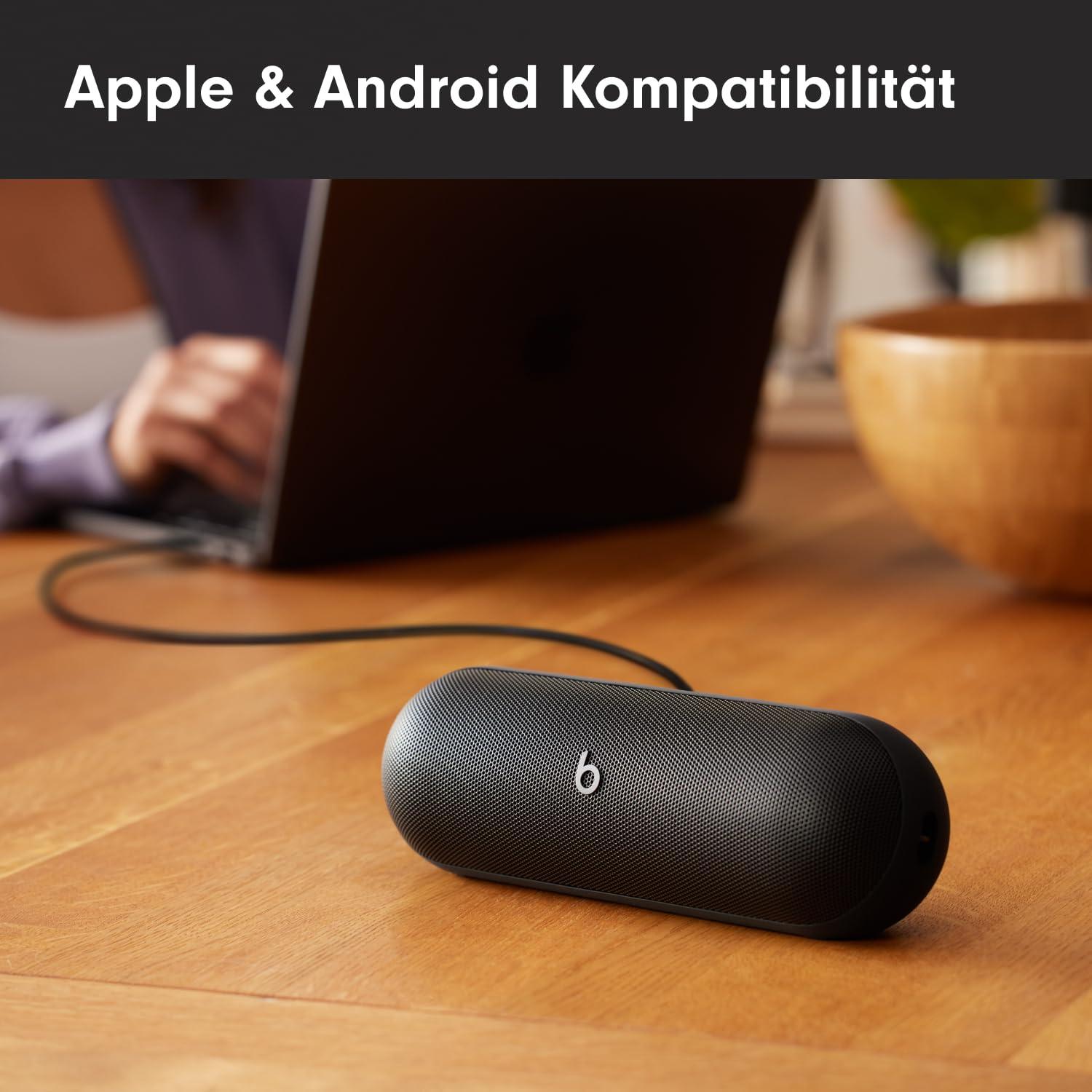 Beats Pill – Juhtmevaba Bluetooth kõlar ja kaasaskantav laadija USB-C kaudu, kuni 24 tundi aku kestvust, IP67 vee- ja tolmukindel, ühilduv Apple’i ja Androidiga – Mattmust – pilt 6