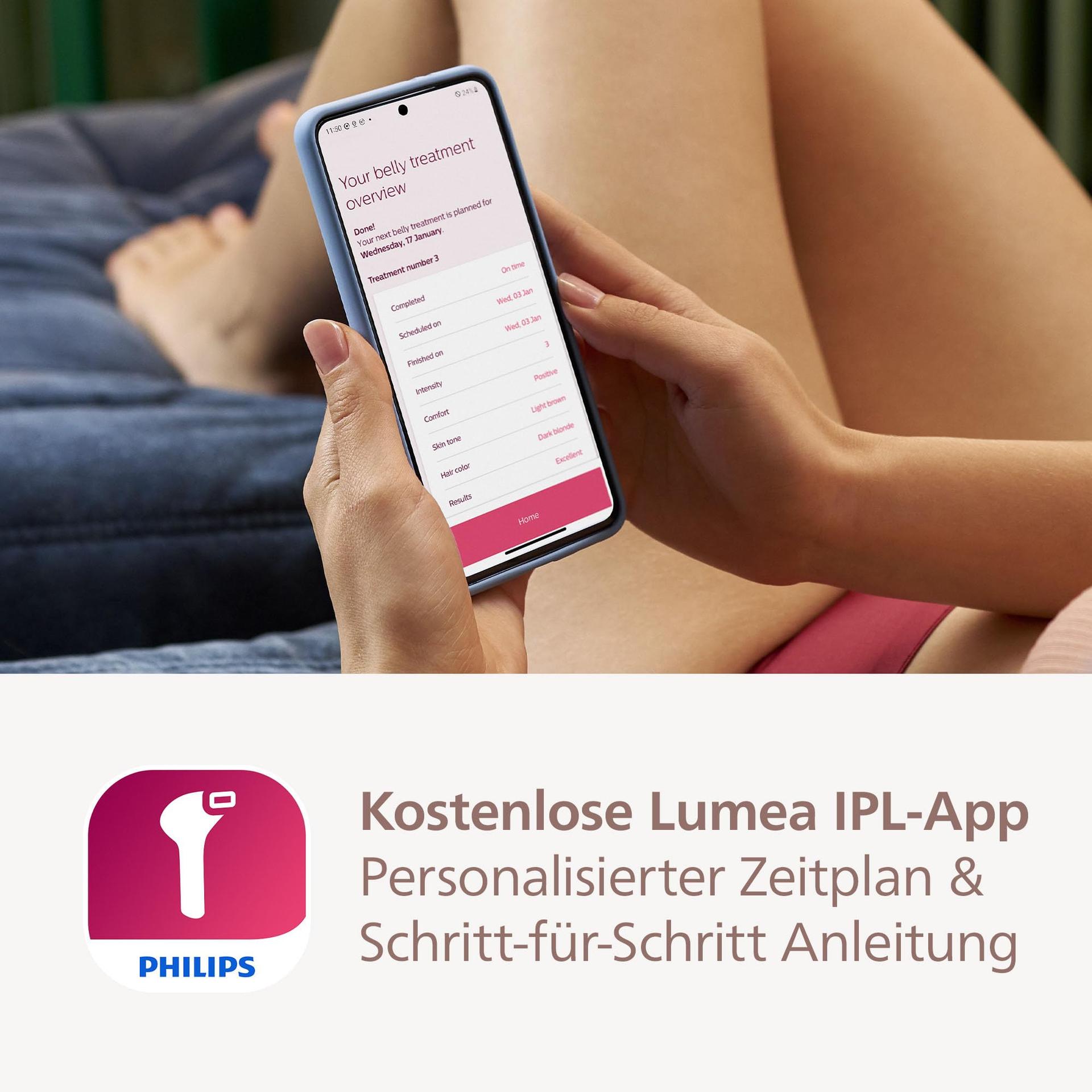 Philips Lumea 8000 seeria IPL-karvaeemaldusseade, alternatiiv laserkarvaeemaldusele, SenseIQ tehnoloogia, 4 otsikut kehale, näole, bikiinipiirkonnale ja kaenlaalustele, mudel BRI948/00 – pilt 8