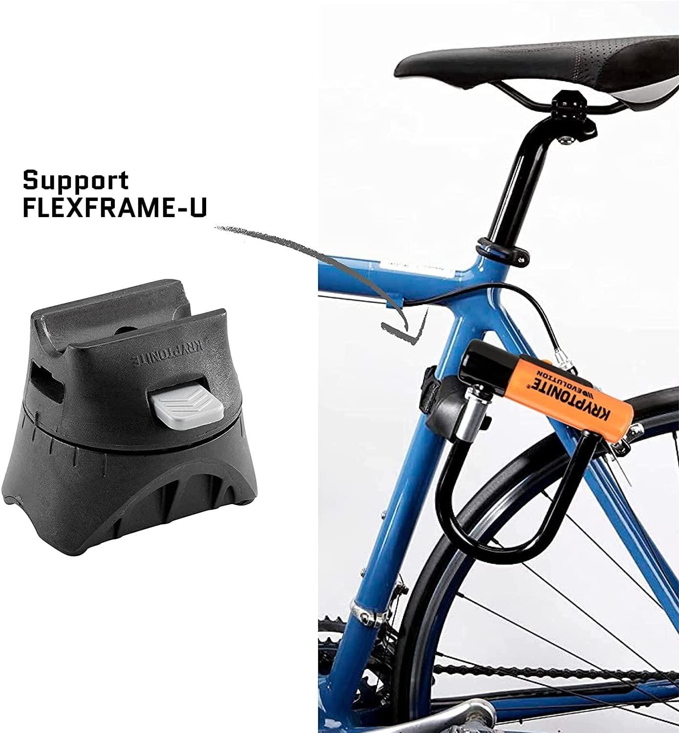 Kryptonite Evolution Standard U-lukk – Turvataset 8/10, kõrgetasemeline rattalukk, vargusevastane kaitse, kaasas kinnitusklamber ja 3 võtit – 10,2 cm x 22,9 cm – lisavaade