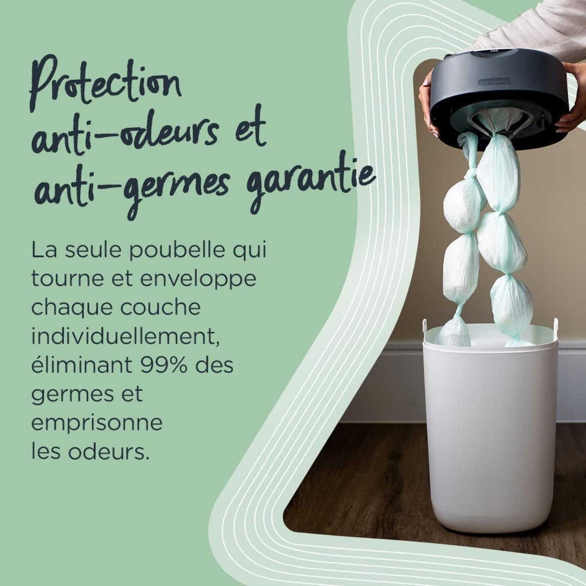 Tommee Tippee täitekassetid Twist & Click Advanced mähkmehügieenisüsteemi jaoks, antibakteriaalse GREENFILM-kilega, 12 tk komplekt – pilt 7