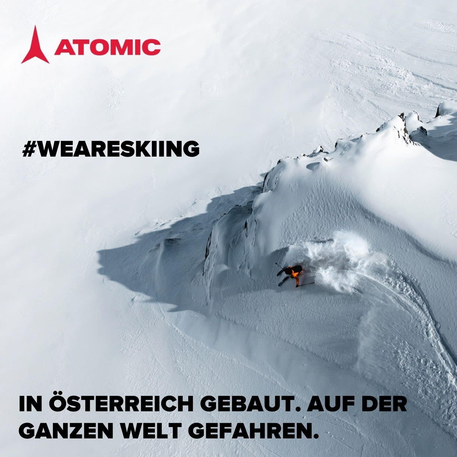 ATOMIC DOUBLE SKI BAG Must – kahe suusapaariga suusakott, reguleeritav pikkus (175 – 205 cm), veekindel ja mustust hülgav materjal, kaasas kanderihm – lisavaade
