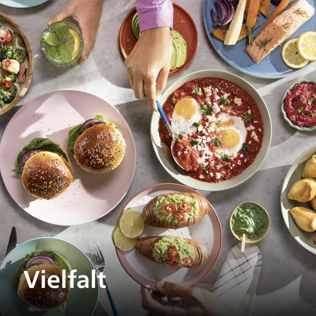 Philips Airfryer 3000 seeria 7,2L, vaateaken, 16-in-1 küpsetusfunktsioonid, RapidAir Plus tehnoloogia, rasva eemaldamine, HomeID retseptiäpp, lihtne puhastamine (NA340/00) – pilt 7