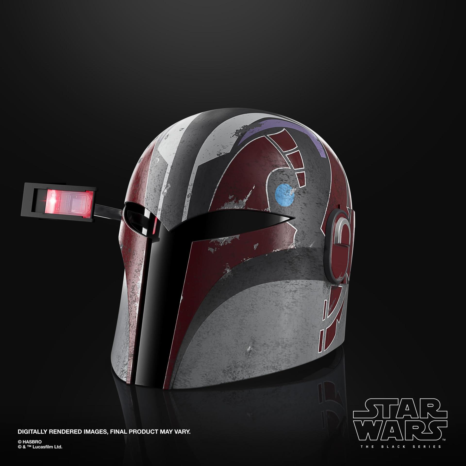 Star Wars The Black Series Sabine Wren elektrooniline premium kiiver rollimängu tarvik täiskasvanutele – pakend ja tarvikud