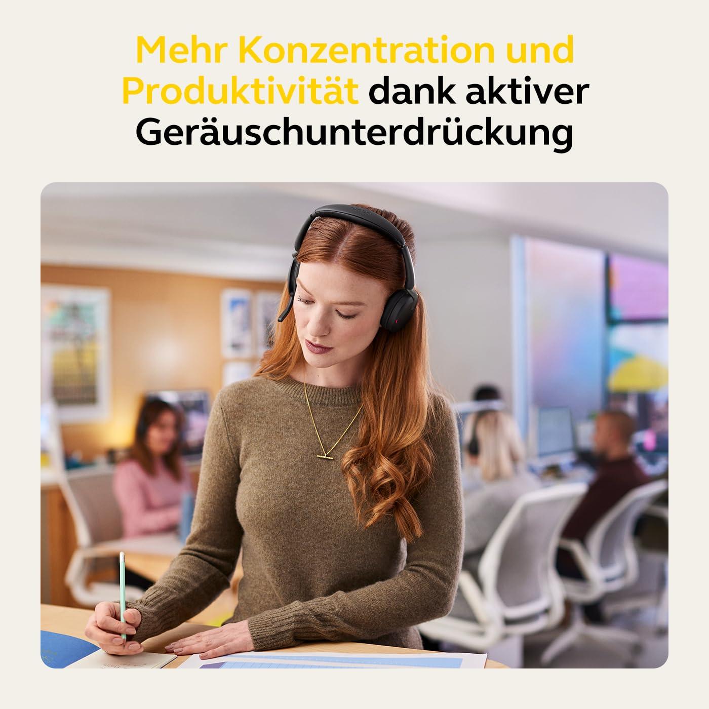 Jabra Evolve2 65 Flex – Juhtmevaba stereo Bluetooth-peakomplekt mürasummutava Jabra ClearVoice tehnoloogiaga ja hübriidse ANC-ga – Ühildub juhtivate UC-platvormidega – Must – pilt 7