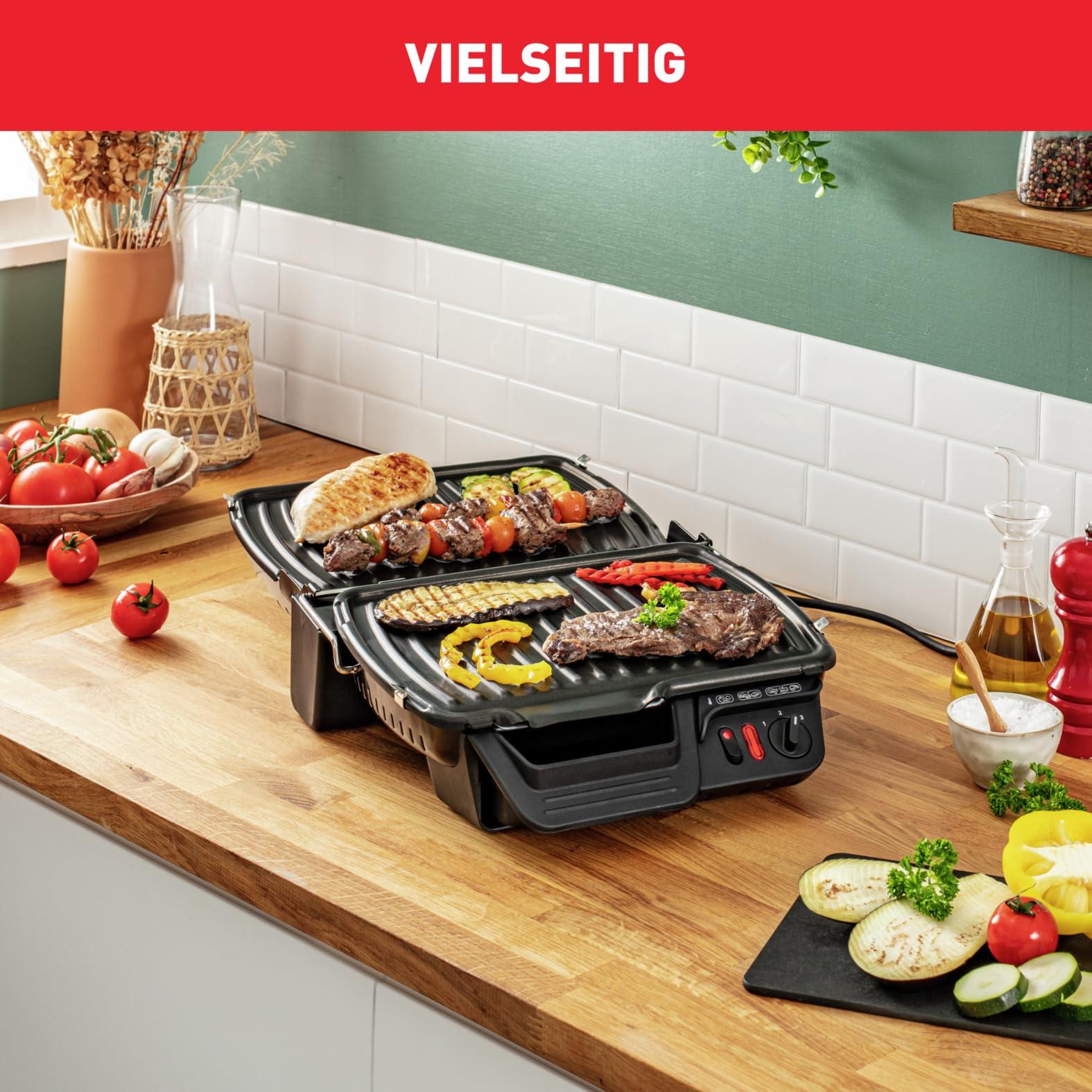 Tefal Kontaktgrill 2in1 GC3050 | Paninigrill | Avatav lauale BBQ grill | Reguleeritav termostaat | Kleepumiskindel kate | 2000W | 38,3x21x38,8cm – lisavaade