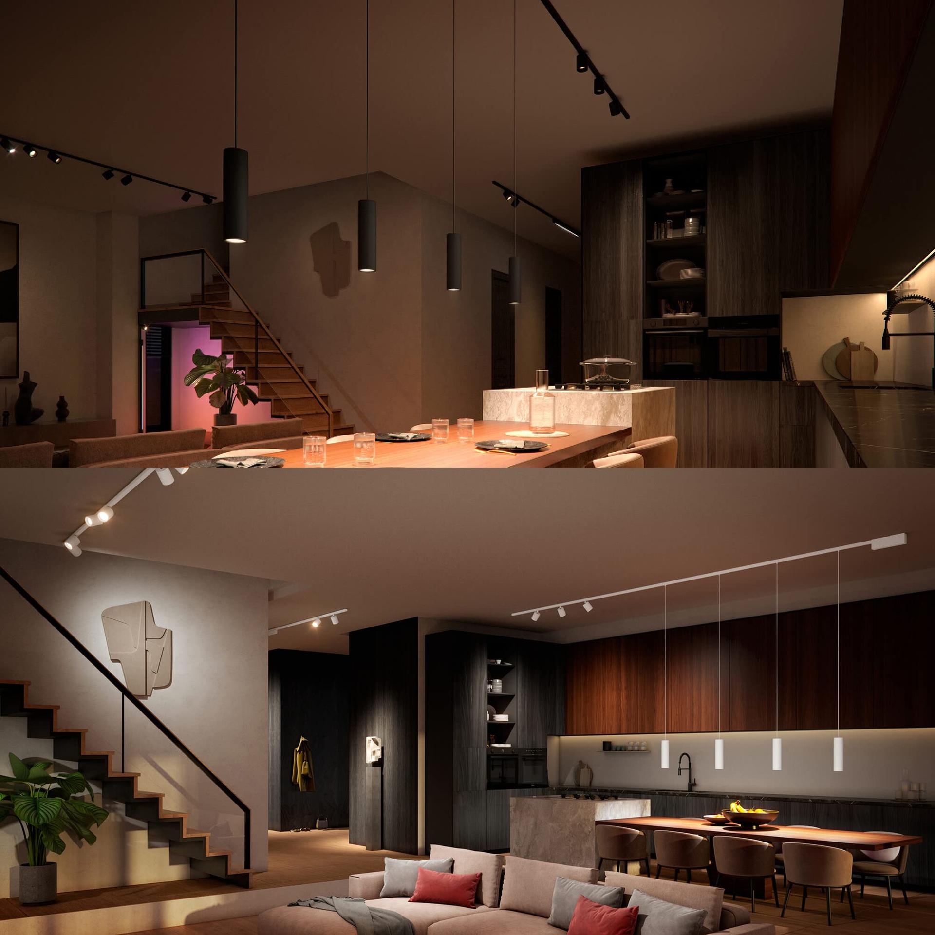 Philips Hue White & Color Ambiance Perifo laiendussport, dimmerdatav, 16 miljonit värvi, juhtimine rakenduse kaudu, ühilduv Amazon Alexa, Apple HomeKit ja Google Assistantiga, must – pilt 7