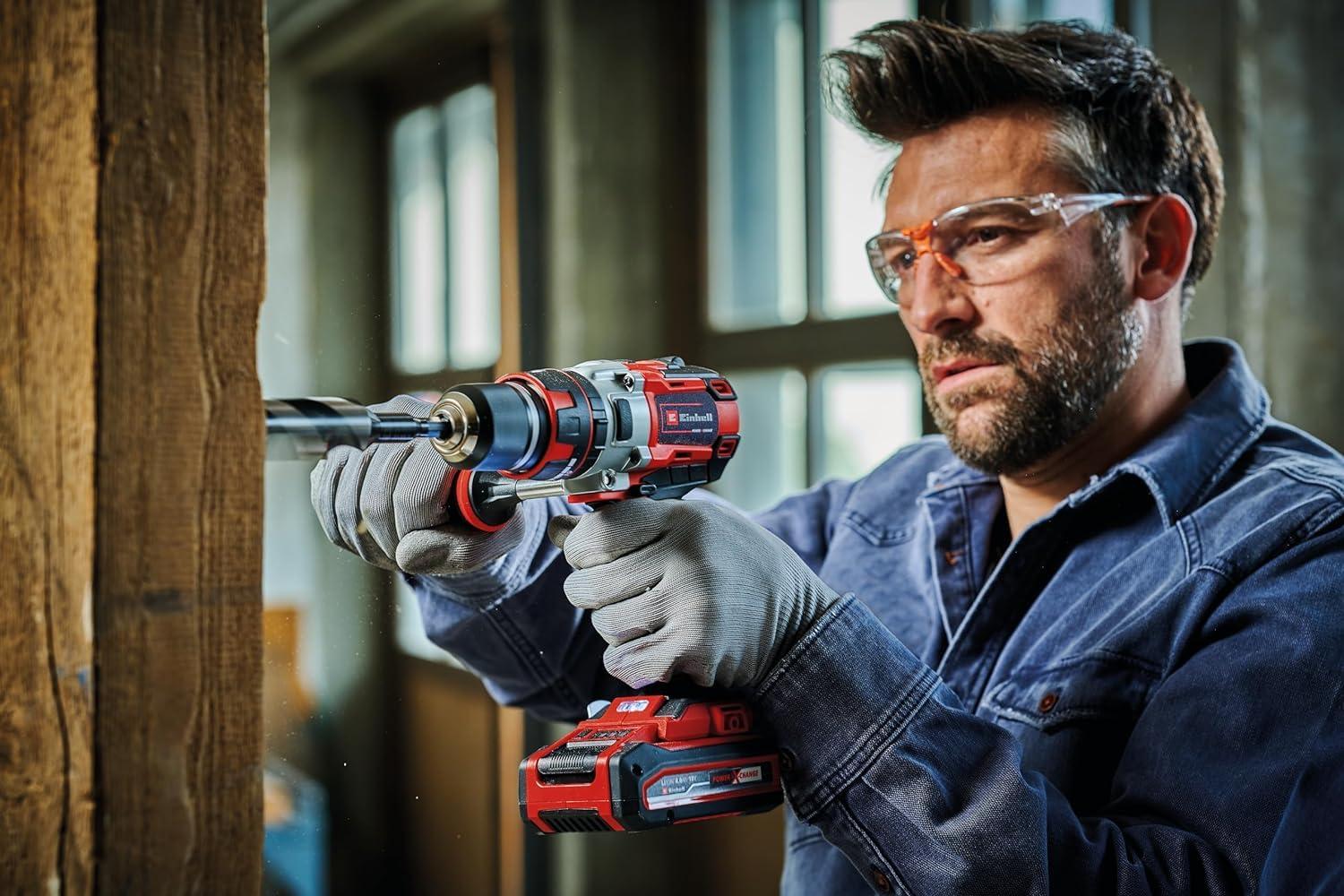 Einhell Professional akulööktrell TE-CD 18 Li-i BL Solo Power X-Change (18 V, löökfunktsioon, harjadeta, 60 Nm, 2-käiguline, 13 mm metallist padrun, LED-valgustus, ilma akuta) – kasutusnäide