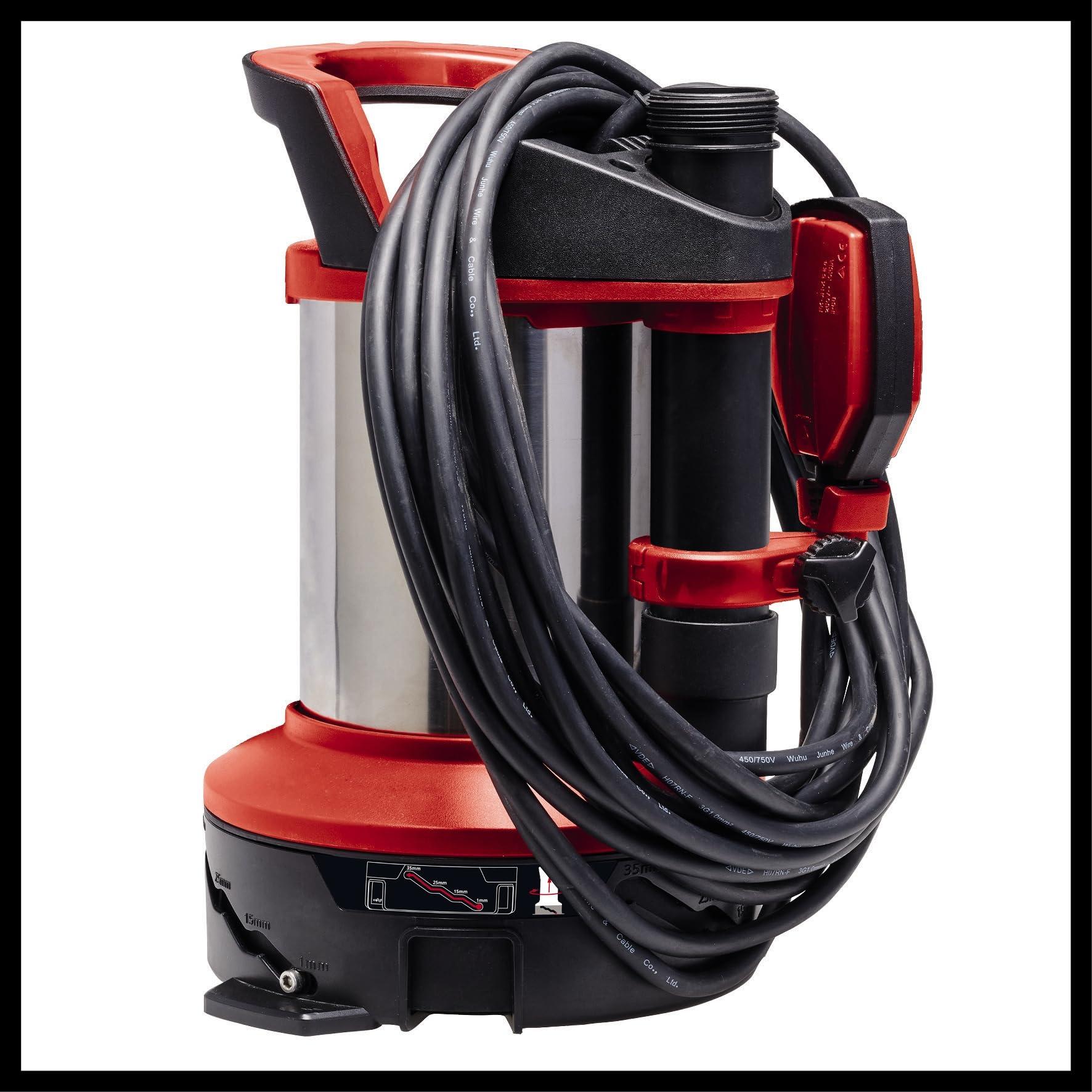 Einhell muda- ja puhta vee pump GE-DP 7535 N LL ECO 2-in-1 (750 W, kuni Ø 35 mm osakesed, maks. 18 500 L/h, Quick-Connector & universaaladapteriga) – lisavaade