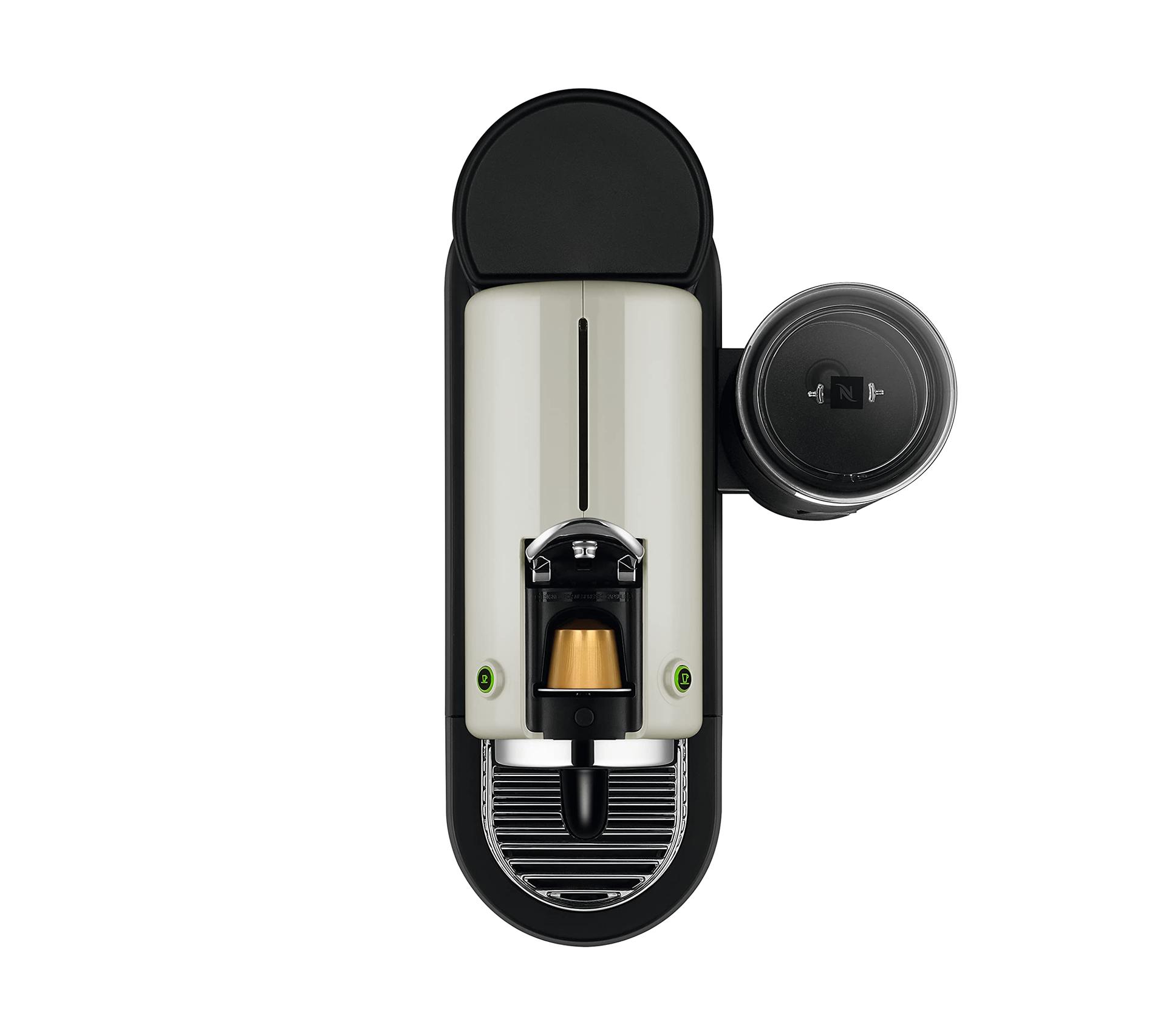 Nespresso De’Longhi Citiz EN267.WAE kohvikapslite masin piimavahustajaga, 1710W, 1L, 37.2 x 21.8 x 27.7 cm, kreemikasvalge – pakend ja tarvikud