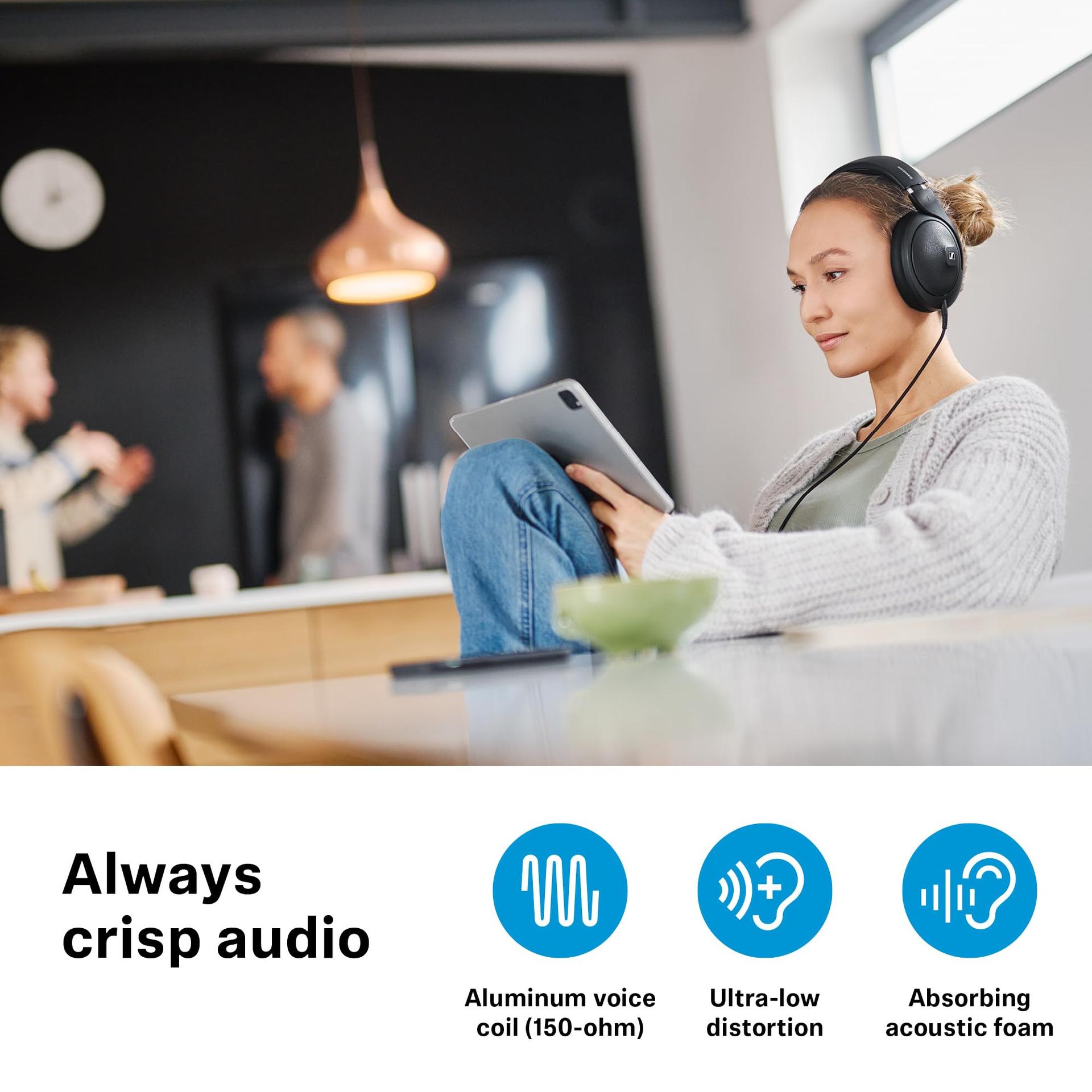 Sennheiser HD 620S suletud peakomplekt – audiofiilne stereoheli ruumilise kogemusega ja optimeeritud ümbritseva heliga – juhtmega, must – kasutusnäide