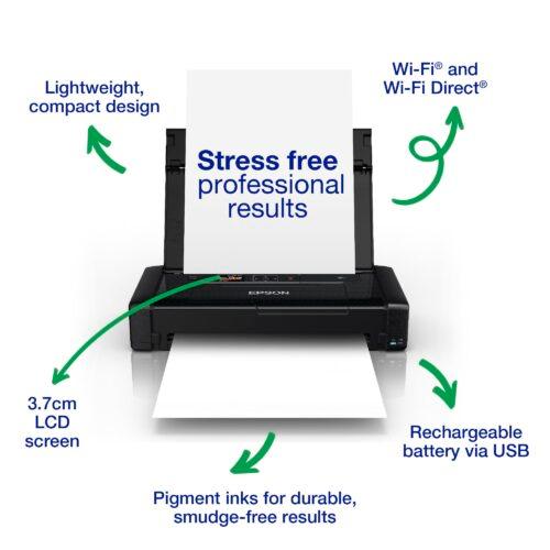 Epson WorkForce WF-110W kaasaskantav tindiprinter (A4