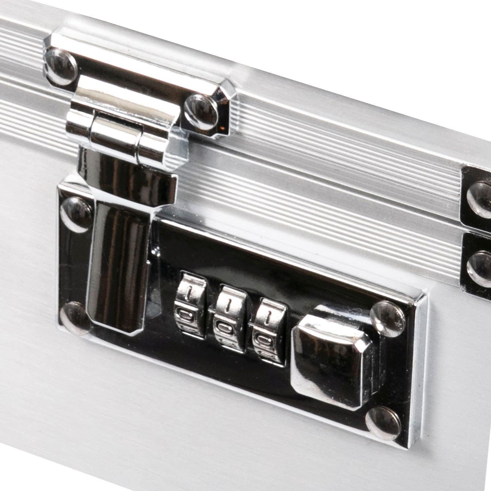 ALUMAXX 45114 Attachékohver TAURUS – Ärikohver, Alumiiniumist Dokumendikohver, Hall, 46 x 34 × 16 cm – lisavaade