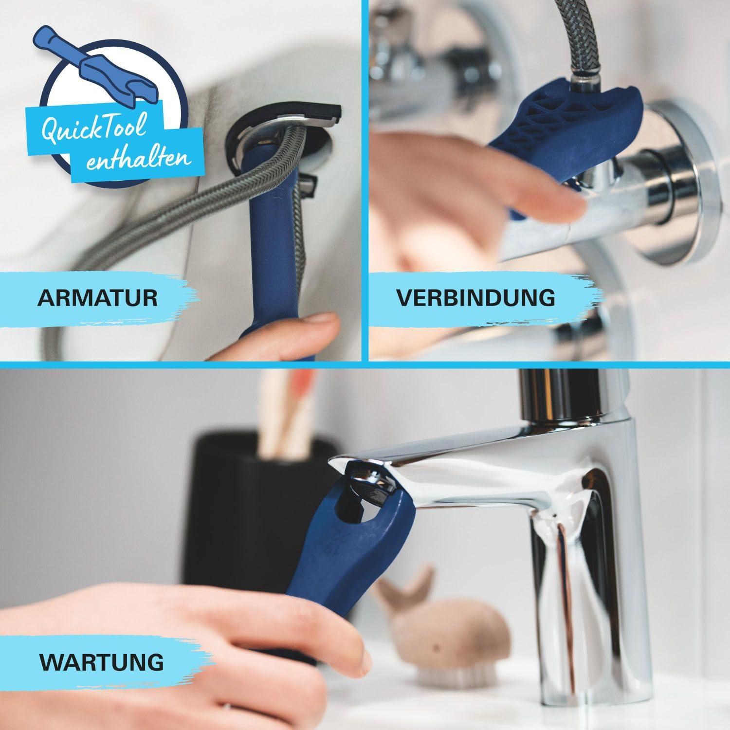 GROHE Start – säästlik vannitoasegisti (külmtüübi keskpositsiooniga energiakokkuhoiuks, 17 cm kõrge, veesäästlik, Push-Open äravoolusüsteem), matt must, 235512432 – pilt 8