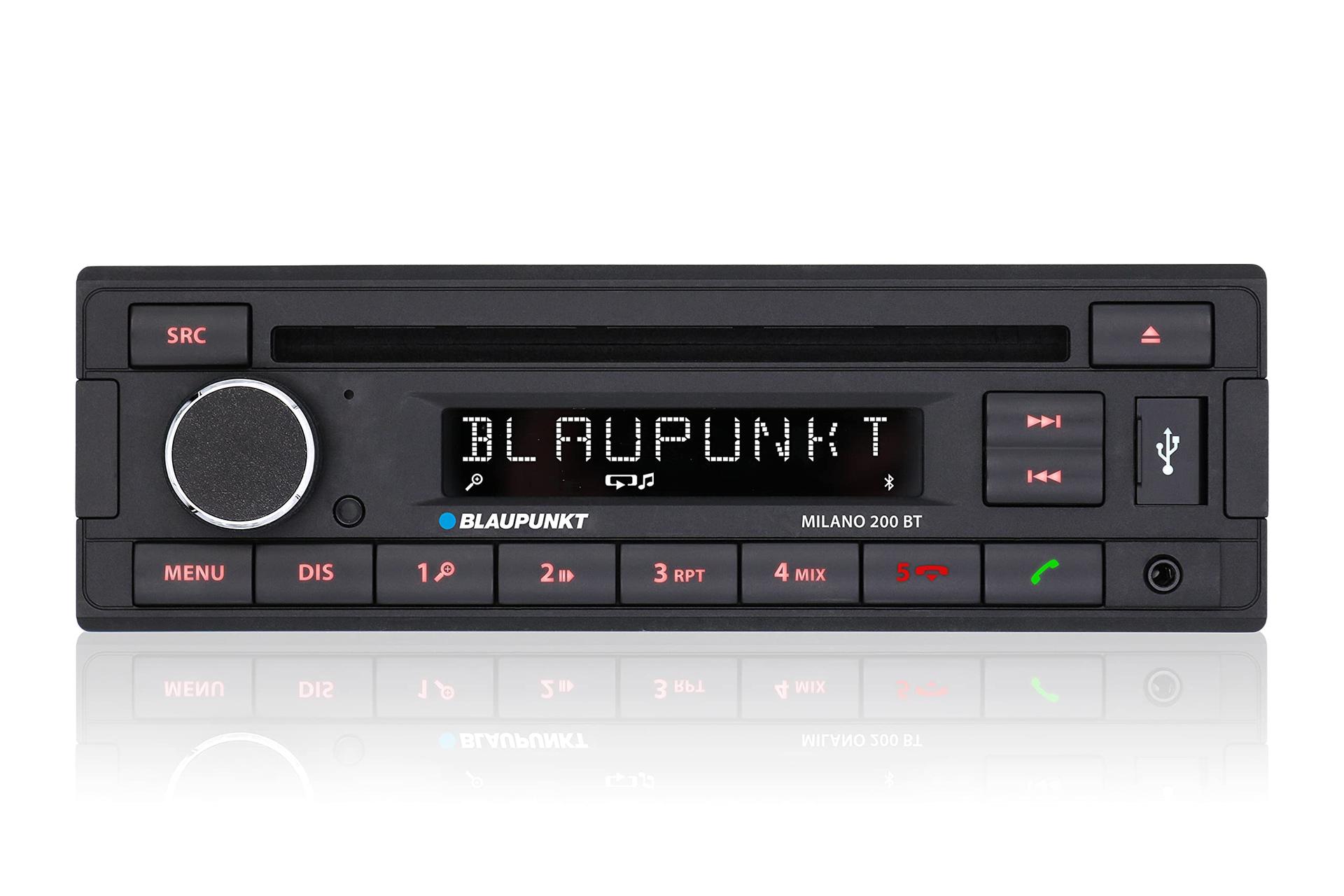 Blaupunkt Milano 200 BT, must, 1-DIN autostereo