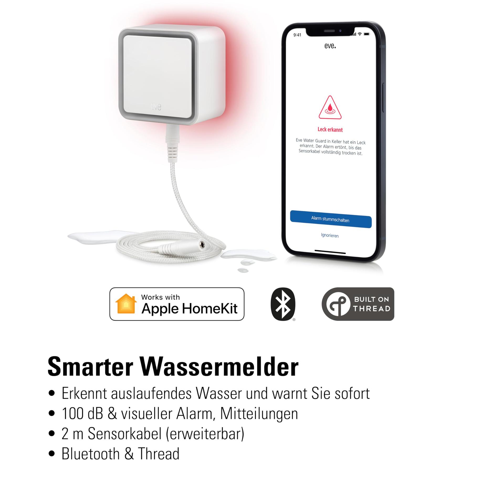 Eve Water Guard (Apple Home) - Nutikas veelekkeandur