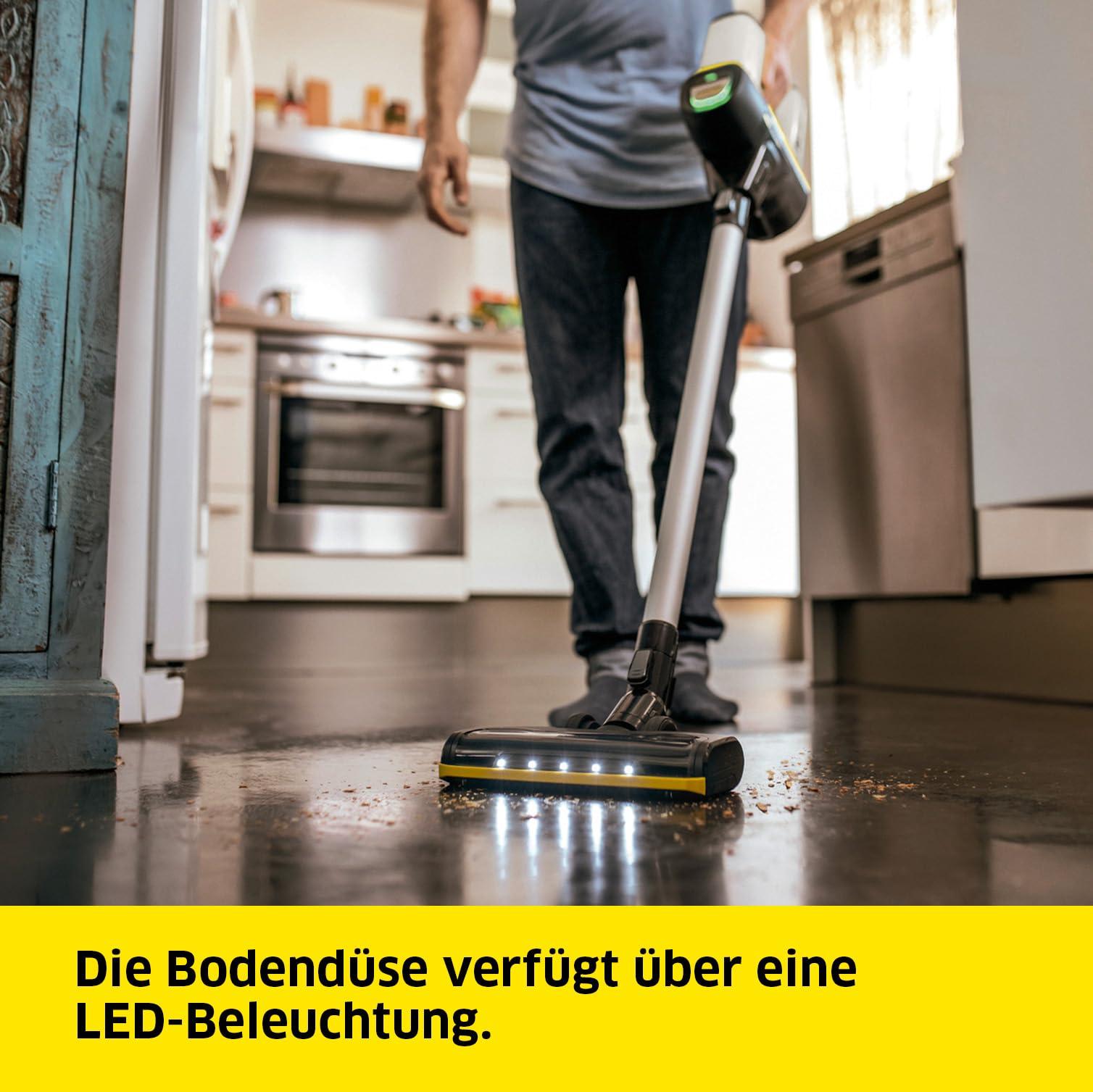 Kärcher juhtmevaba tolmuimeja VC 6 Cordless ourFamily, 2 imemisrežiimi, kuni 50 min tööaeg, kaal 2,8 kg, 25,2 V aku, seinakinnitus laadimisfunktsiooniga, põranda- ja piludüüs, tolmuhari, valge – pilt 6