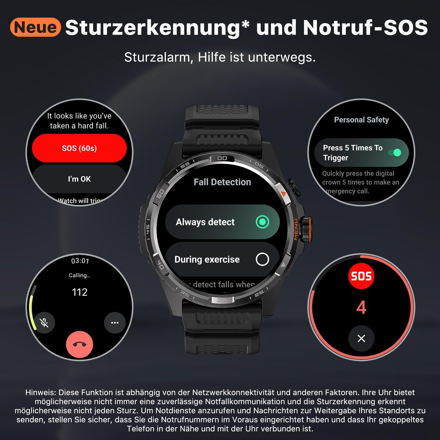 TicWatch Atlas nutikell meestele – Android Wear OS, 90-tunnine aku, 110+ treeningrežiimi, Heat Map, kukkumisandur, tervise jälgimine, 5ATM veekindlus, sisseehitatud GPS ja kompass – ainult Androidi jaoks – pilt 6