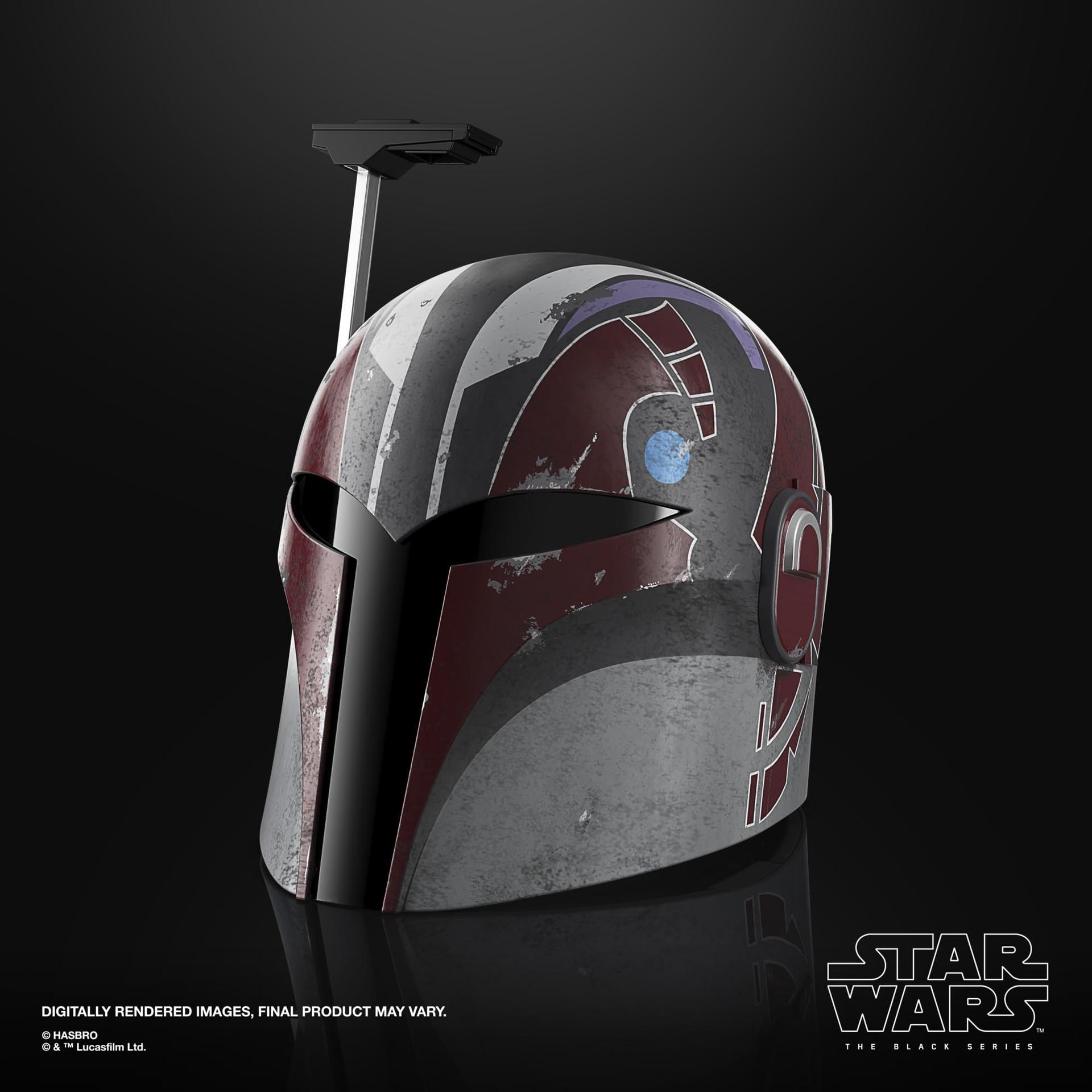 Star Wars The Black Series Sabine Wren elektrooniline premium kiiver rollimängu tarvik täiskasvanutele – detailne vaade