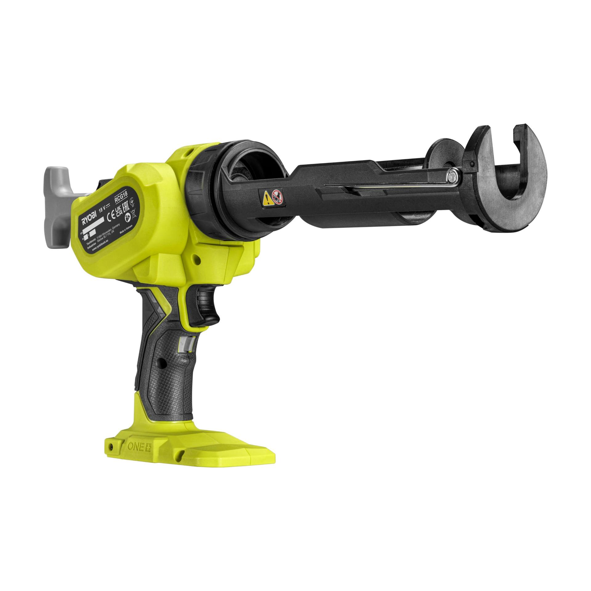 RYOBI 18V ONE+ akuga hermeetiku püstol RCG18-0 (6-astmeline reguleeritav kiirus, 225 kg survejõud, 310 ml padrunikogus, ilma aku ja laadijata)