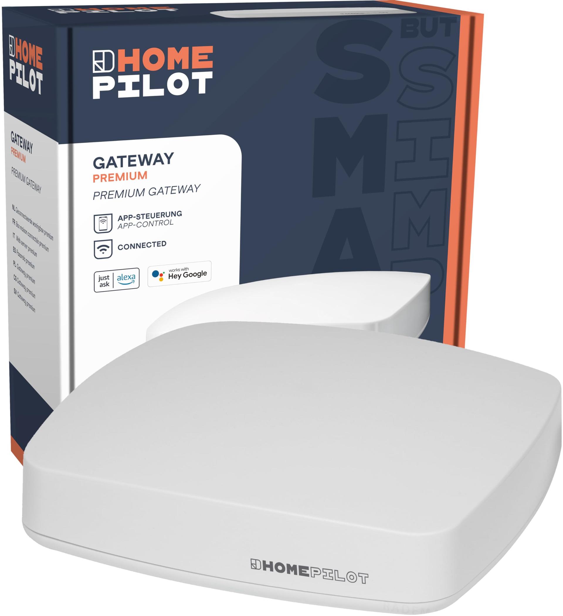 HOMEPILOT Gateway Premium – Nutikodu Keskus koos Rakenduse ja Hääljuhtimisega (Alexa, Google Assistant ühilduvus)