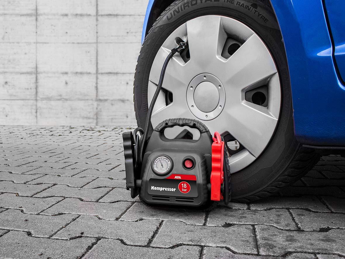 APA 16540 Power Pack – Kompressor ja starthoobiga, 12 V, must, hall, punane – lisavaade