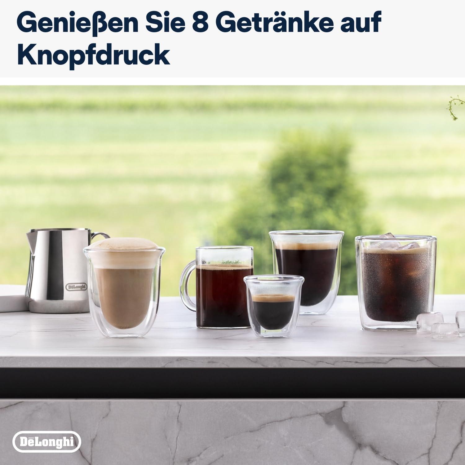 De’Longhi Rivelia EXAM440.35.B täisautomaatne kohvimasin piimavahustajaga, vahetatav oamahuti, 8 kohvijooki ühe nupuvajutusega, ekstra-shot-funktsioon, 3,5″ puutetundlik ekraan, onüks must – pilt 7
