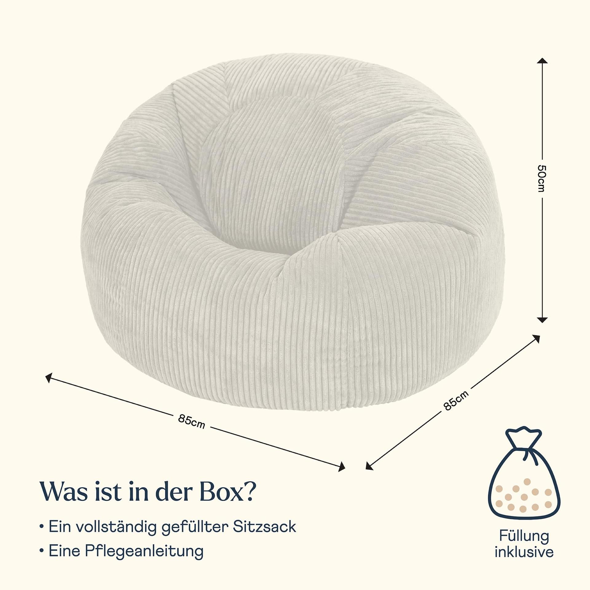 Icon Kingston istumiskott, hall, täidisega täiskasvanute istumiskott, korduveluurist tool, lounge-tool, magamistuppa ja elutuppa – lisavaade