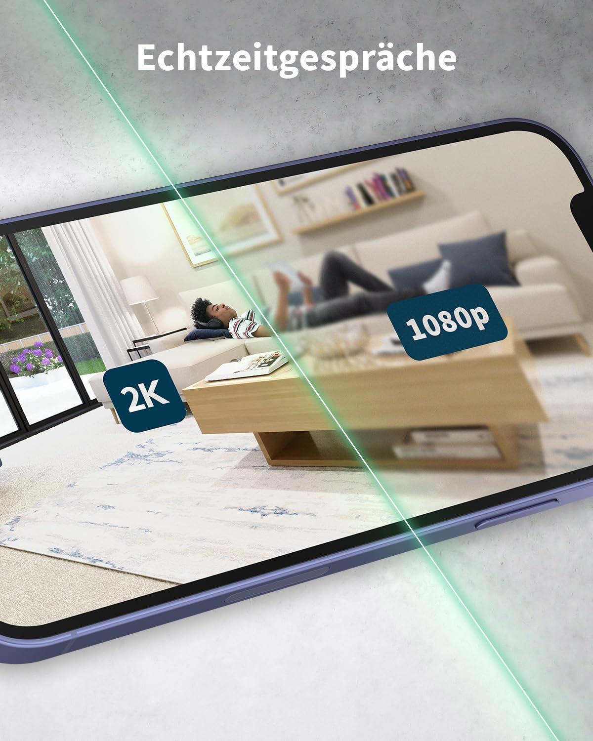 Arlo Sisevalvekaamera, 2-osaline komplekt, HD-video, kahepoolne heli, liikumisandur, juhtmega, ideaalne beebimonitorina, lemmikloomakaamerana, koduvalveks + Arlo Secure plaani prooviperiood, valge – lisavaade