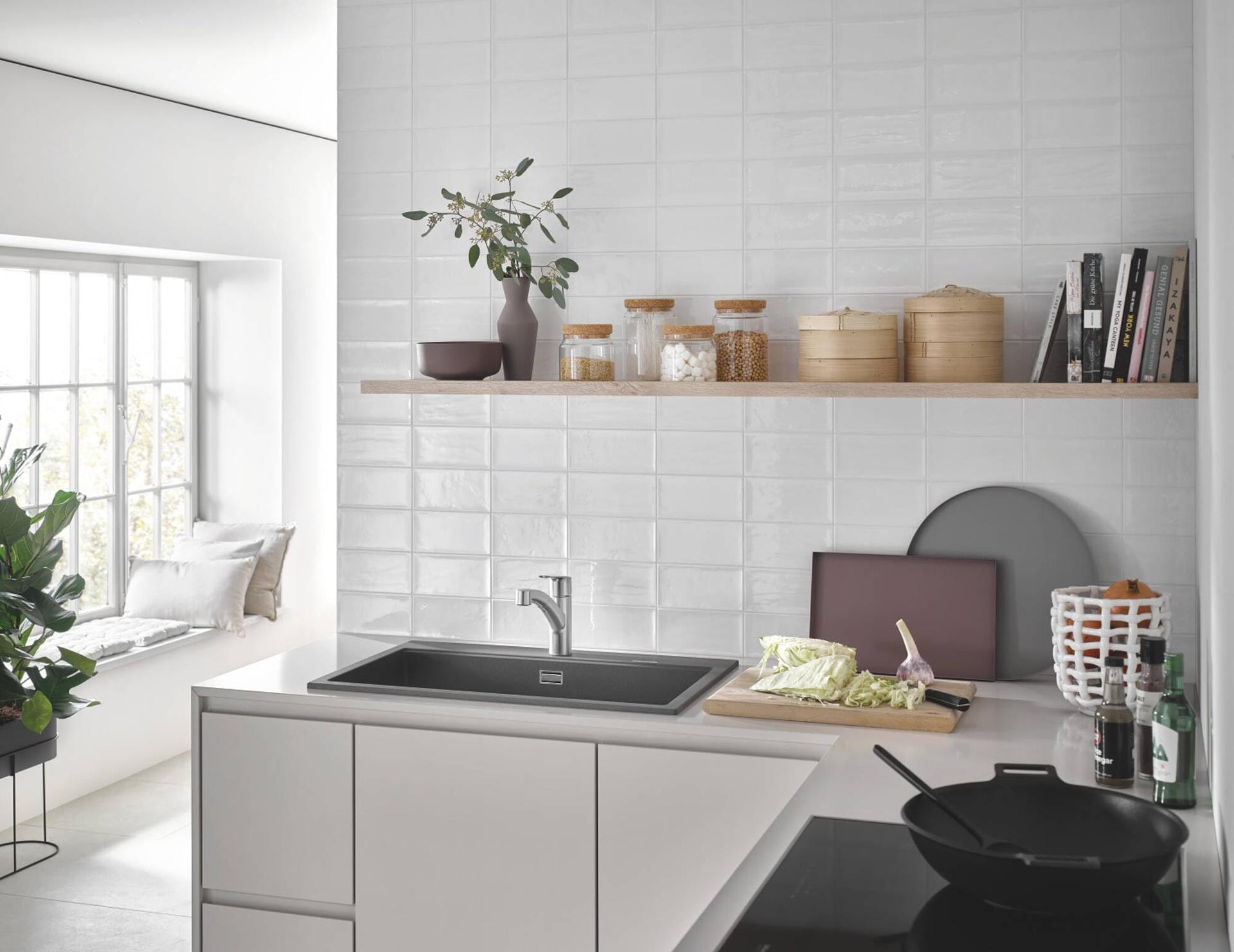 GROHE Start – Ühe käepidemega köögisegisti (DN15, 90° pööramisulatus, väljatõmmatava dušiga) superteras, 30531DC1 – pilt 9