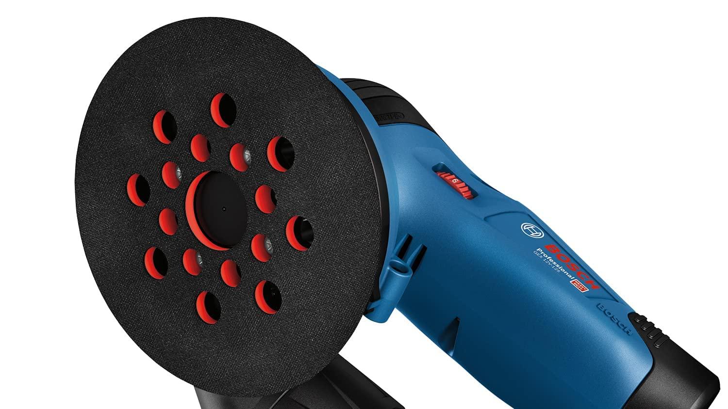 Bosch Professional 12V süsteemi akuga ekstsentriklihvija GEX 12V-125 (125mm lihvtaldrik, 1x lihvpaber, tolmukott, ilma akuta/laadijata) – lisavaade