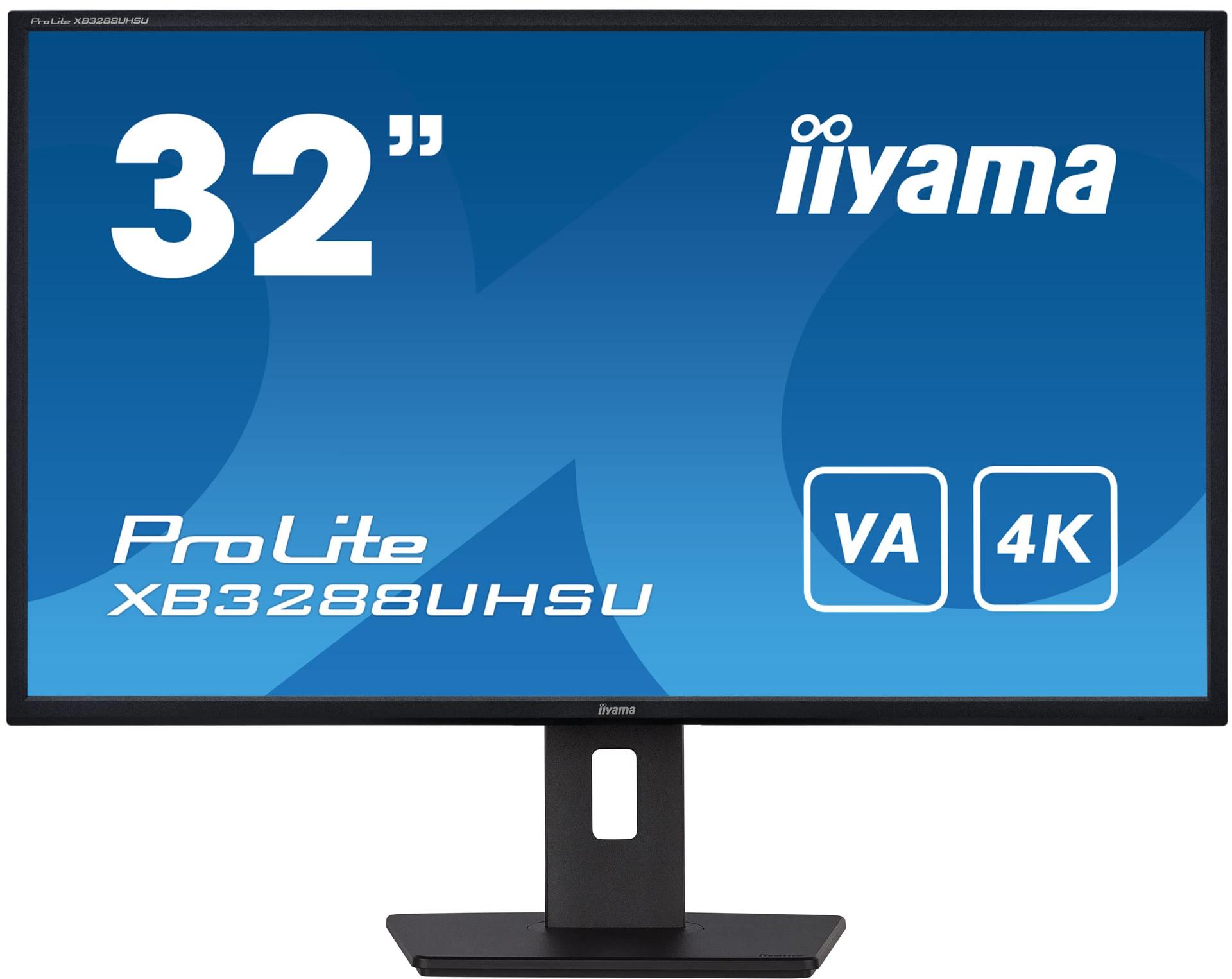 iiyama ProLite XB3288UHSU-B5 80cm 31,5″ VA LED Monitor 4K UHD HDMI DP USB3.0 Pip HDR kõrguse reguleerimine FreeSync must – detailne vaade