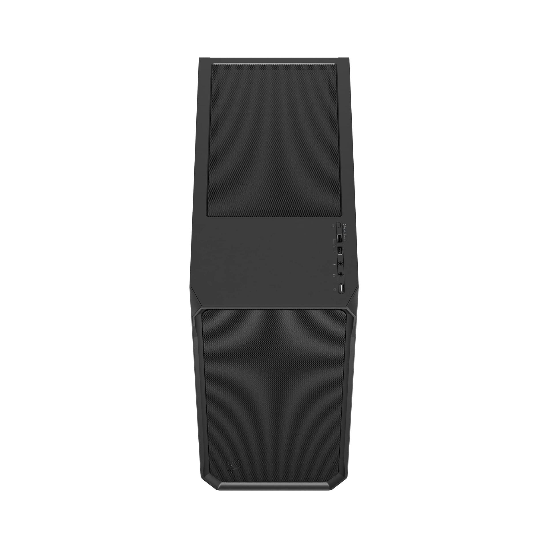 Fractal Design Focus 2 Must Solid – Võrgustatud Esipaneel – Kaks 140 mm Aspect Ventilaatorit – ATX Mängurikorpus – pilt 7