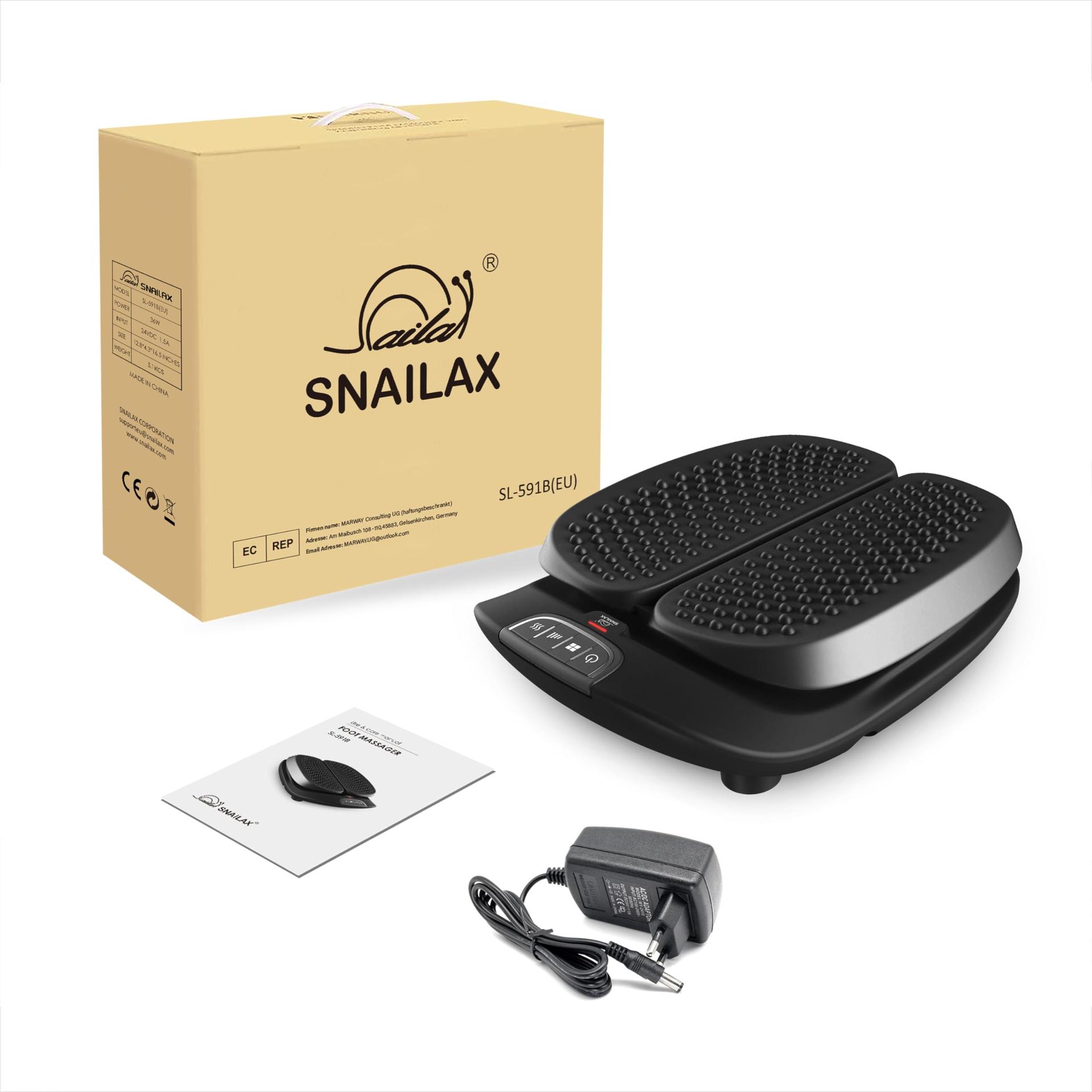 Snailax jalalabamassaažiseade soojendusega, kaugjuhtimispuldiga, reguleeritava vibratsiooniga – parandab vereringet ja leevendab plantaarfastsiiti – pilt 8