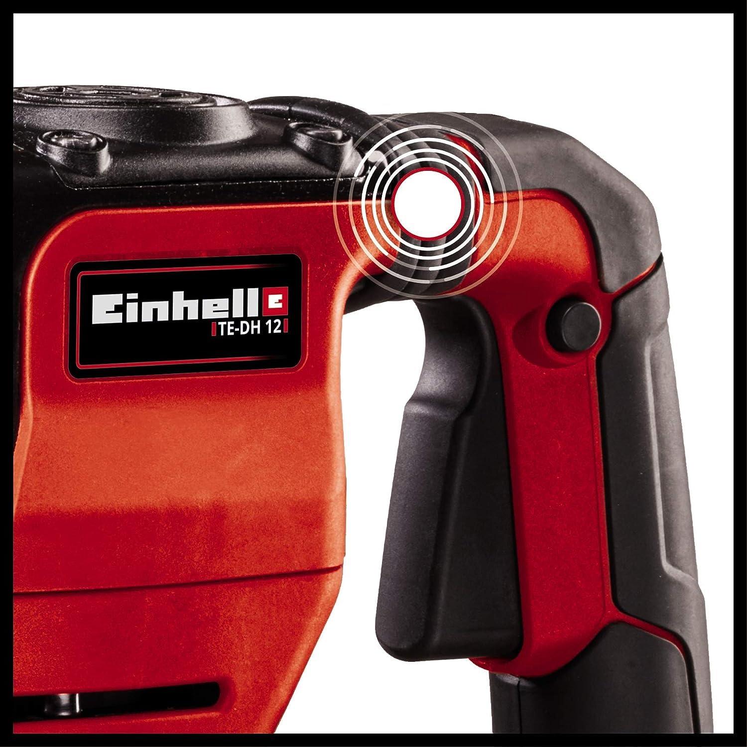 Einhell lammutushaamer TE-DH 12 (1 050 W, 4 100 lööki/min, 12 J löögijõud, SDS-max tööriistahoidik, 4 m kummikaabel, sisaldab otsik- ja lamepeitlit, E-Box M55 kohver) – pilt 9