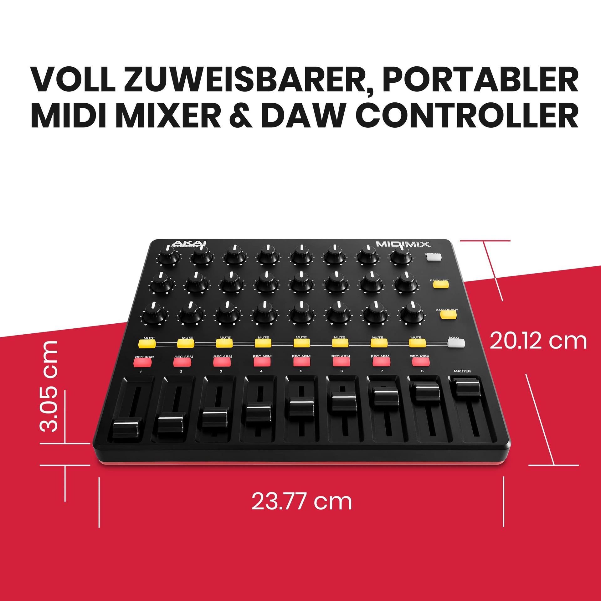 AKAI Professional Midimix – Täielikult määratav, kaasaskantav MIDI mikser ja DAW kontroller – pilt 6