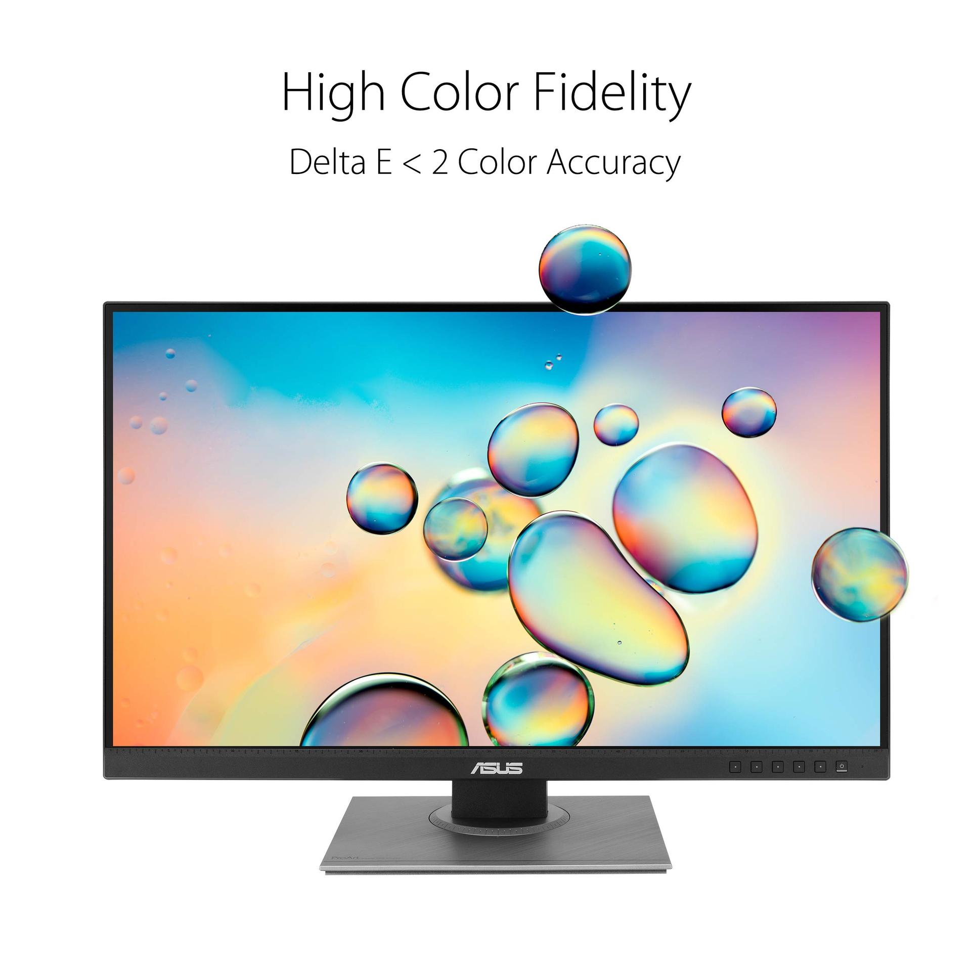 ASUS ProArt PA278QV – 27-tolline WQHD professionaalne monitor – 16:9 IPS, 2560×1440 – ergonoomiline, Pivot, Calman sertifikaadiga, raamideta, kõrge värvitäpsus – DVI, DisplayPort, HDMI, Mini-DP, USB-jaotur – pakend ja tarvikud