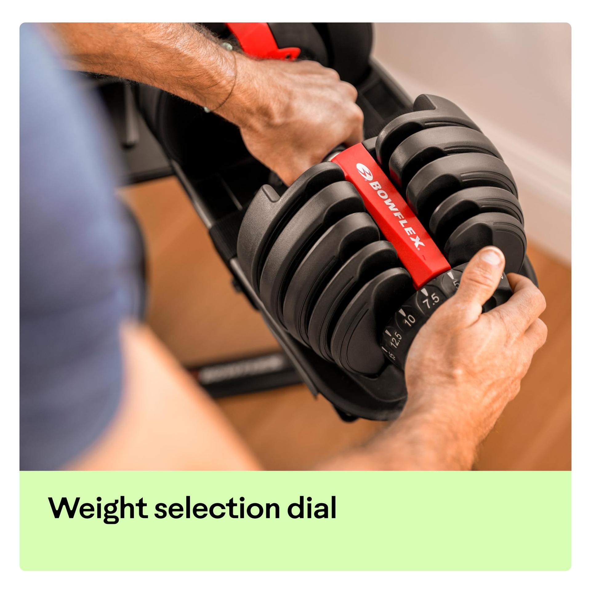 Bowflex Unisex Täiskasvanute SelectTech 552i Hantel, Must/Punane, Üks suurus EU – lisavaade