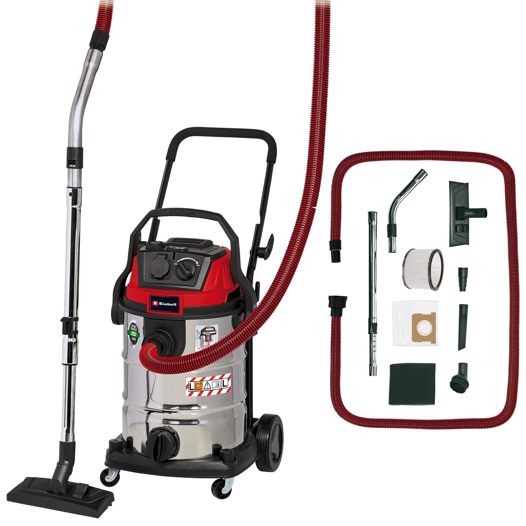 Einhell märg- ja kuivtolmuimeja TE-VC 2230 SACL (1 400 W, 220 mbar, 8 m tööraadius, HEPA-kurrufilter koos puhastussüsteemiga, 30 l mahuti, tolmukaitseklass L, 2 000 W automaatpistik)