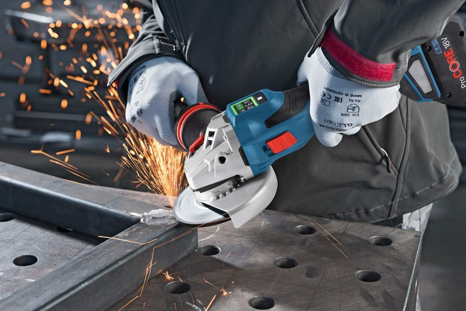 Bosch Professional 18V süsteem BITURBO nurklihvija GWS 18V-15 SC (sh kinnitusäärik, kaitsekate, lisakäepide, kiirpingutusmutter, L-BOXX, ilma akuta/laadijata) – lisavaade