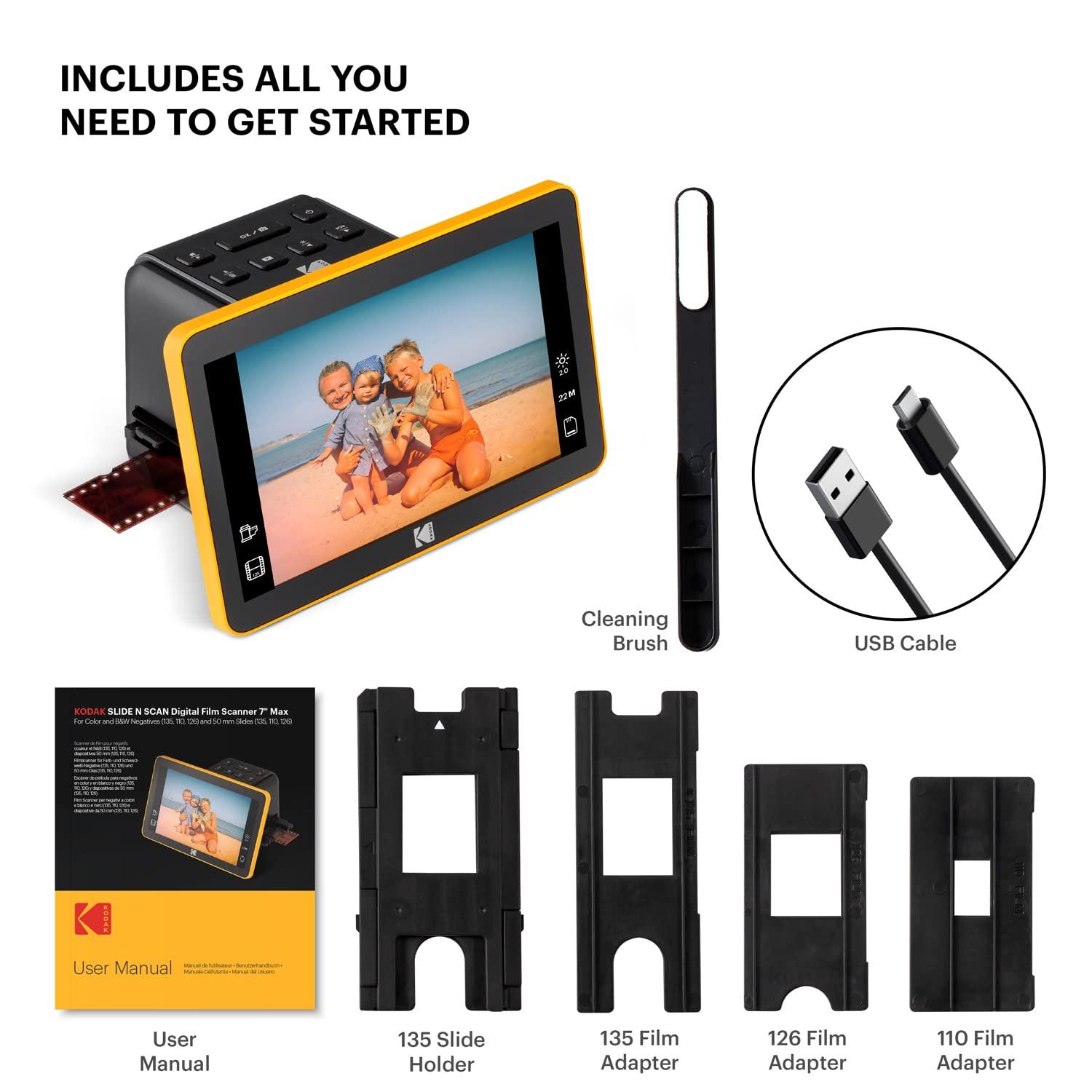 Kodak Slide N SCAN Max 7″ – Digitaalne filmiskanner 22MP, suur 7″ LCD-ekraan negatiivide ja slaidide konverteerimiseks – lisavaade