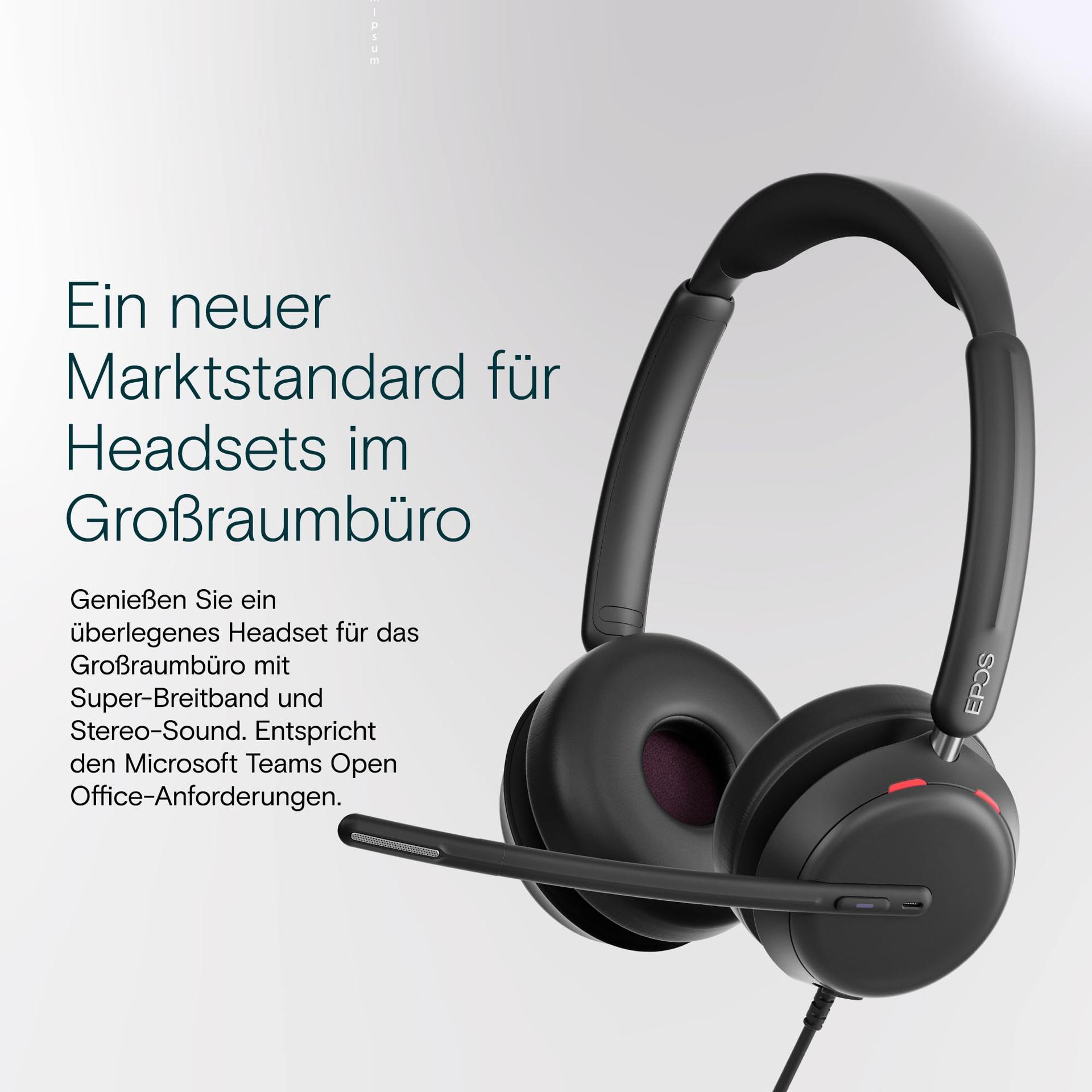 EPOS IMPACT 860T ANC – Täiustatud mürasummutusega peakomplekt avatud kontorisse, superlai ribalaiusega heli, USB-C ühendus, Microsoft Teams sertifikaat – pilt 7