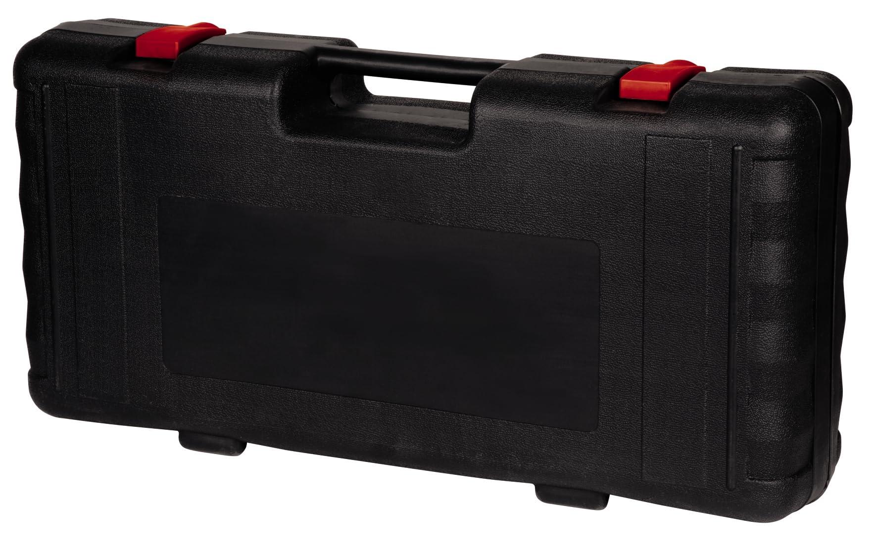 Einhelli lammutushaamer TC-DH 43 (1 600 W, 43 J üksiklöögijõud, vastupidav SDS-Hex tööriistakinnitus, 180° reguleeritav lisakäepide, sisaldab teravat ja lamedat peitlit, kohver) – pakend ja tarvikud