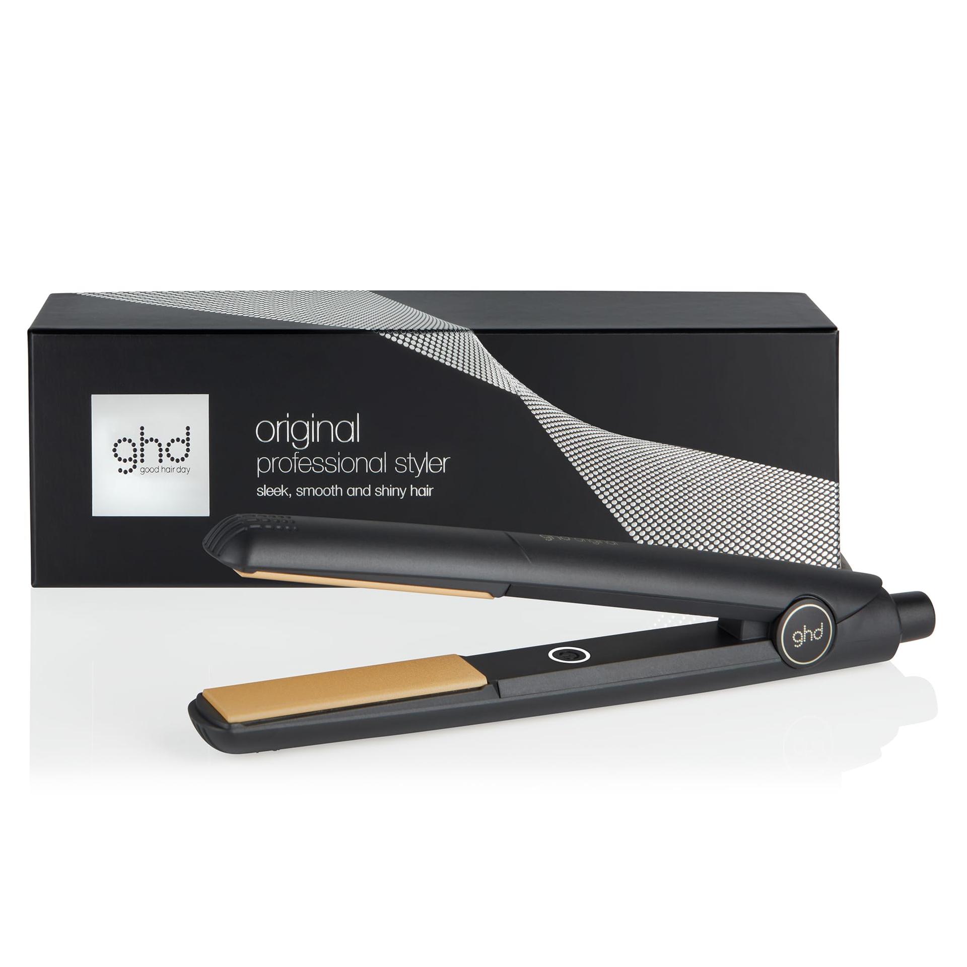 ghd Original Styler – Professionaalne juuksesirgendaja siledate, pehmete ja läikivate juuste jaoks, sirgete ja laineliste soengute loomine, Single-ZoneTM-tehnoloogia, keraamilised plaadid, must