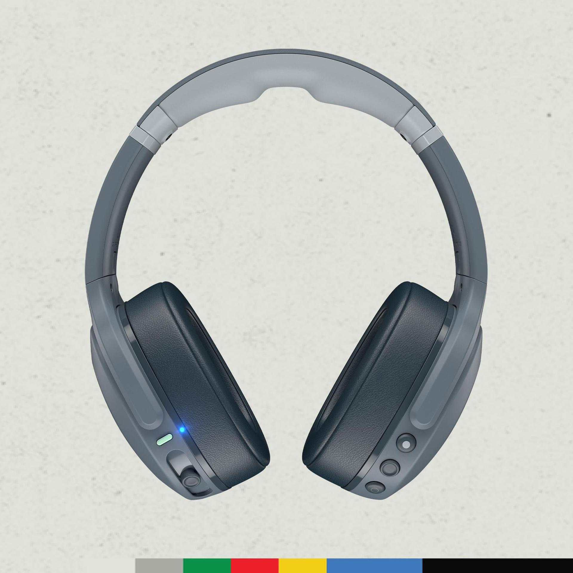 Skullcandy Crusher Evo juhtmevabad üle kõrva käivad kõrvaklapid sensoorsete bassidega, 40 tunni aku, mikrofon, ühilduvus iPhone, Android ja Bluetooth-seadmetega – Hall – detailne vaade